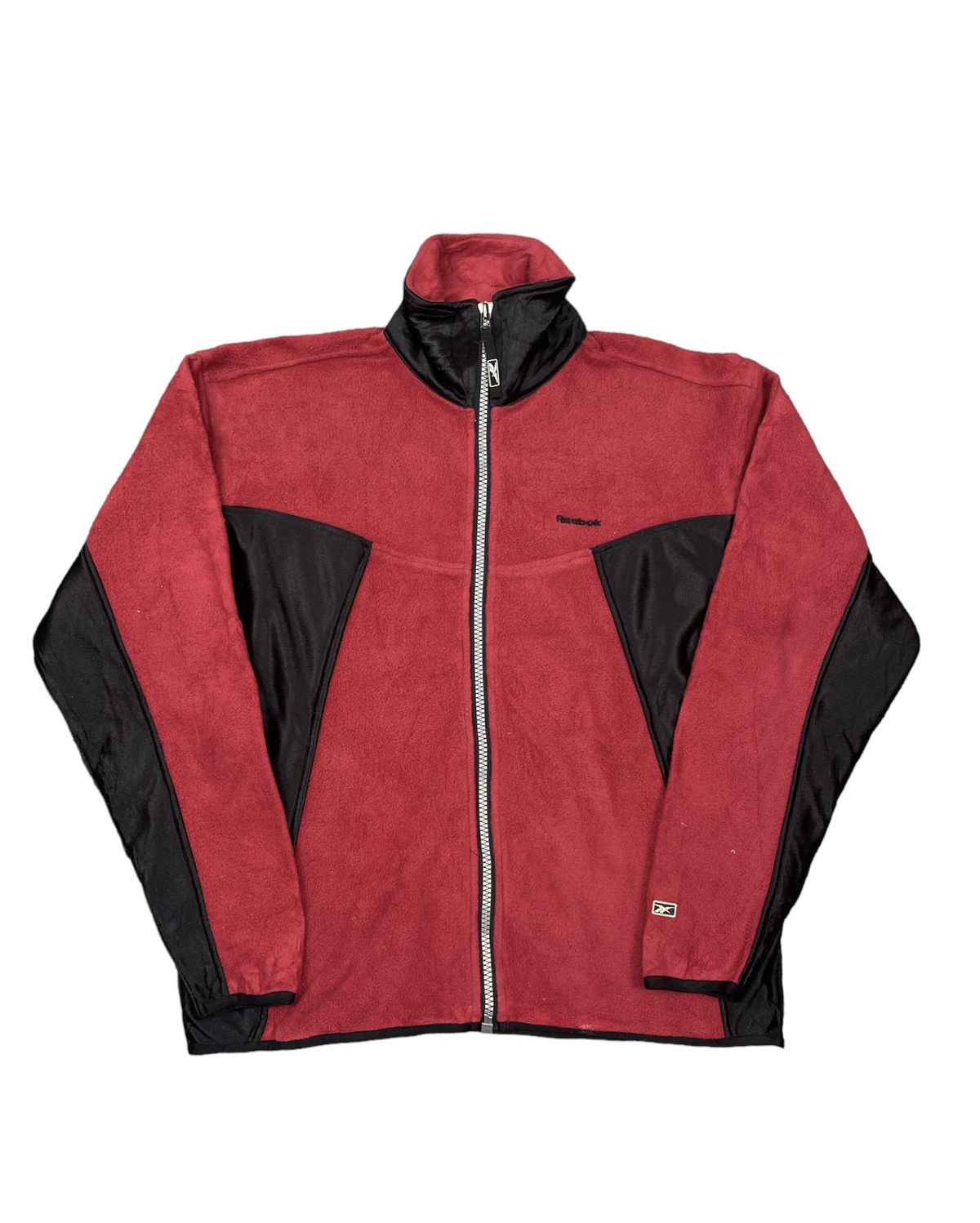 Reebok Vintage 90s Reebok Center Logo Fleece Sweater Zip Up Jacket Size US M / EU 48-50 / 2 - 4 Thumbnail
