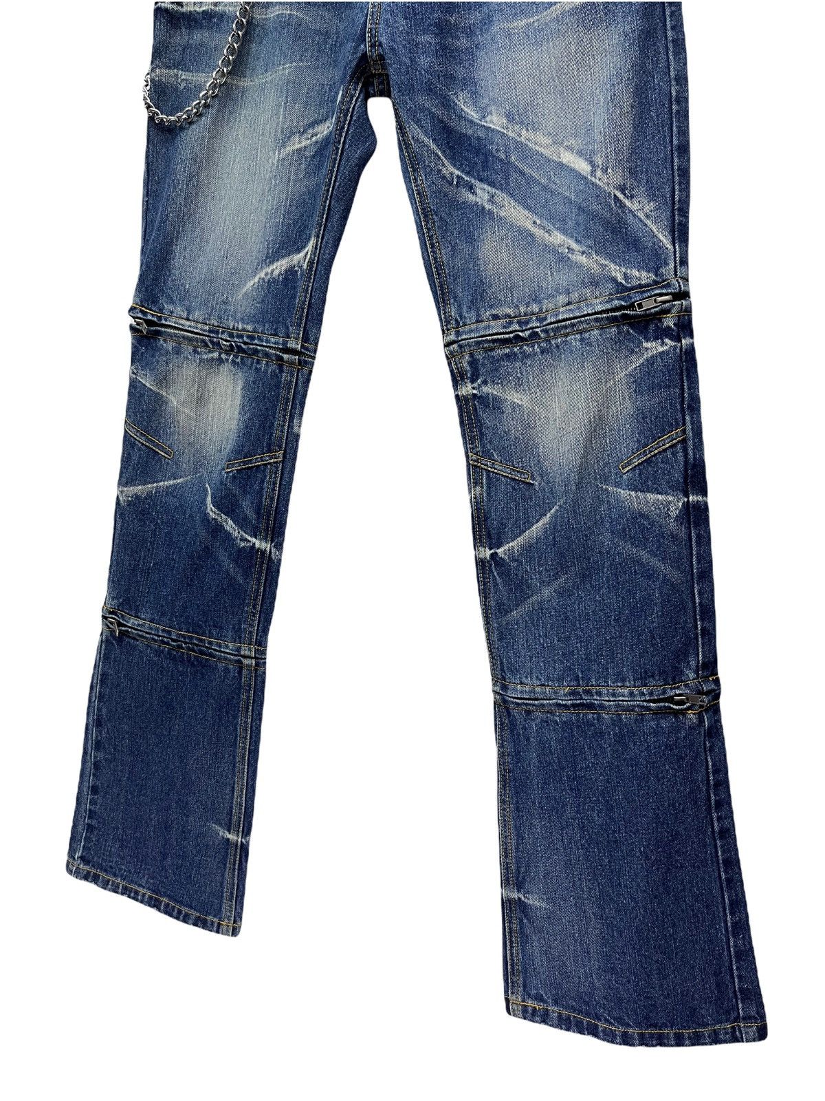 semanticdesign SEMANTIC 3-Way Length Zipped Punk Whisker Minimalist Flared Size US 31 - 9 Thumbnail