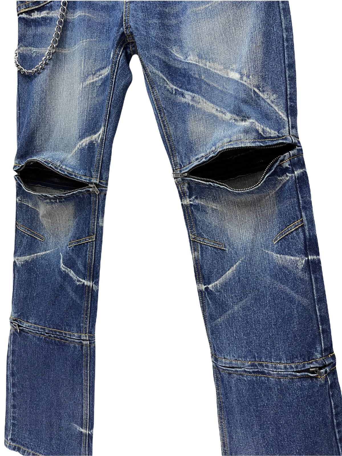 semanticdesign SEMANTIC 3-Way Length Zipped Punk Whisker Minimalist Flared Size US 31 - 12 Thumbnail