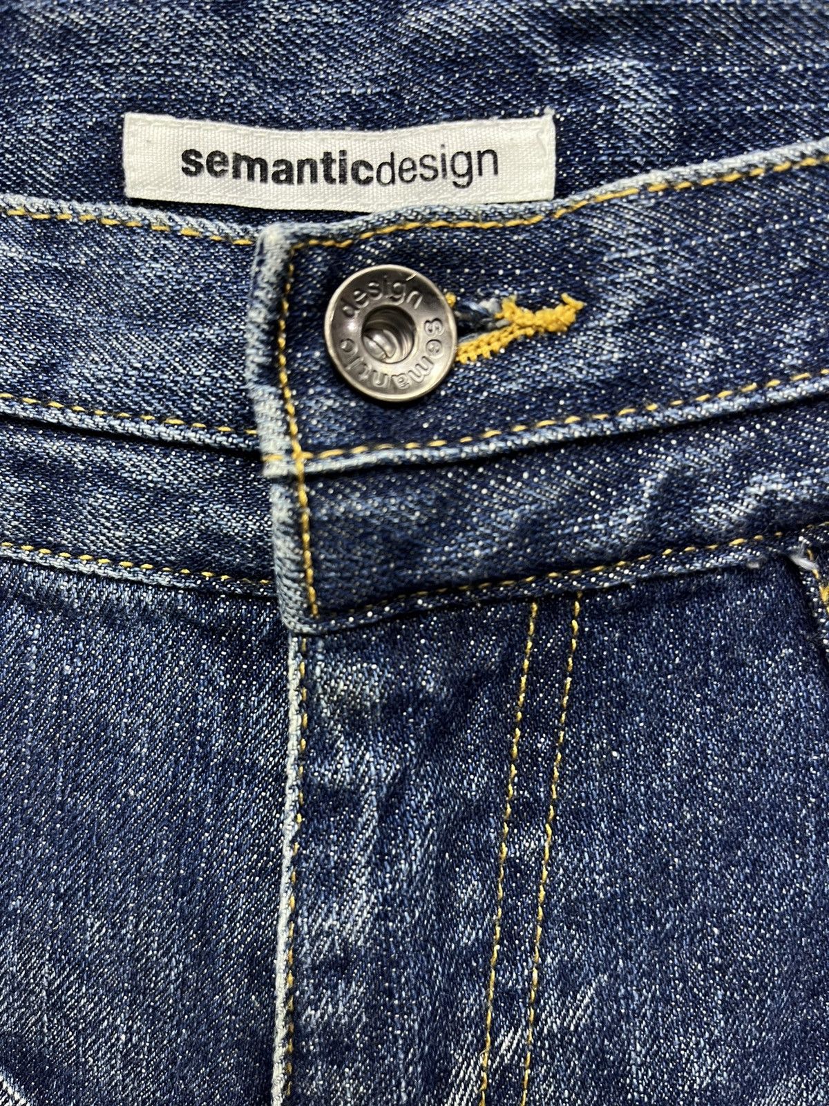 semanticdesign SEMANTIC 3-Way Length Zipped Punk Whisker Minimalist Flared Size US 31 - 14 Thumbnail