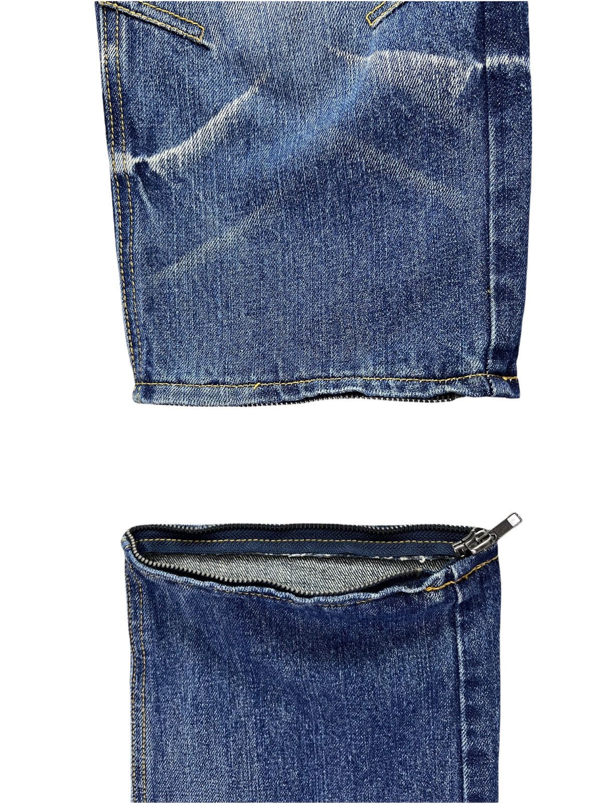 semanticdesign SEMANTIC 3-Way Length Zipped Punk Whisker Minimalist Flared Size US 31 - 7 Thumbnail