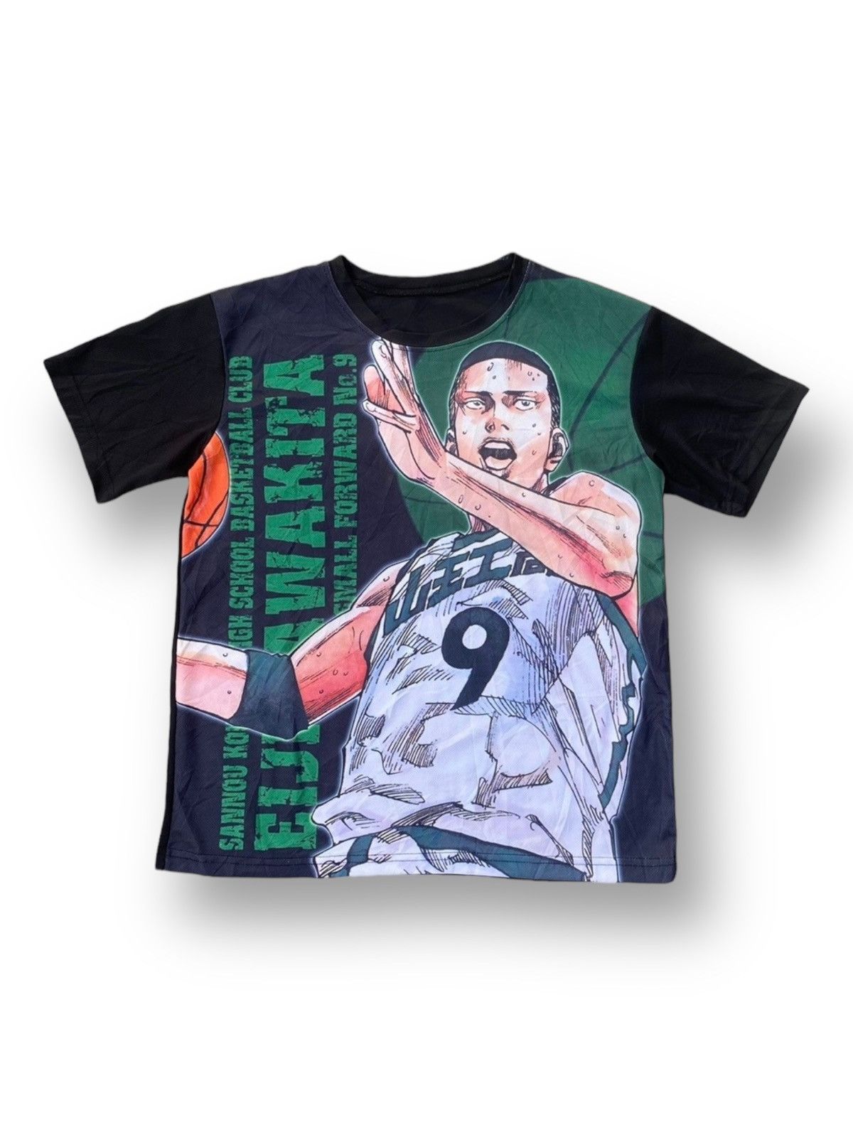 image of Anima x Vintage Eiji Sawakita Slam Dunk Jersey. A8 in Black, Men's (Size Medium)
