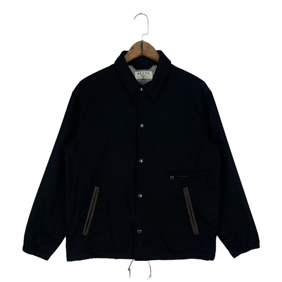 Beams Plus × Japanese Brand Beams Wool Blend Coach Jacket Size US S / EU 44-46 / 1 - 2 Thumbnail