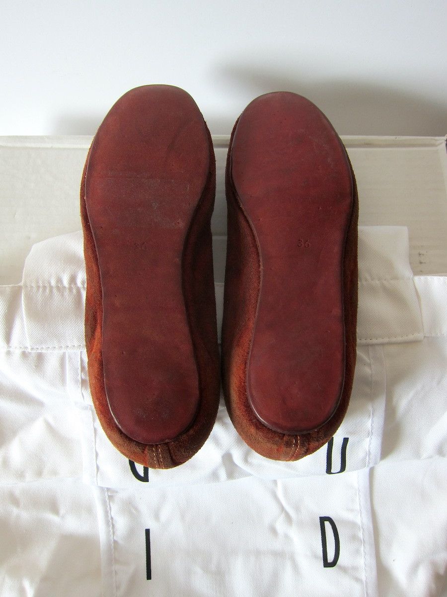 Guidi *NEW* 626 REVERSE KANGAROO BALLET FLATS Size US 6 / IT 36 - 4 Thumbnail