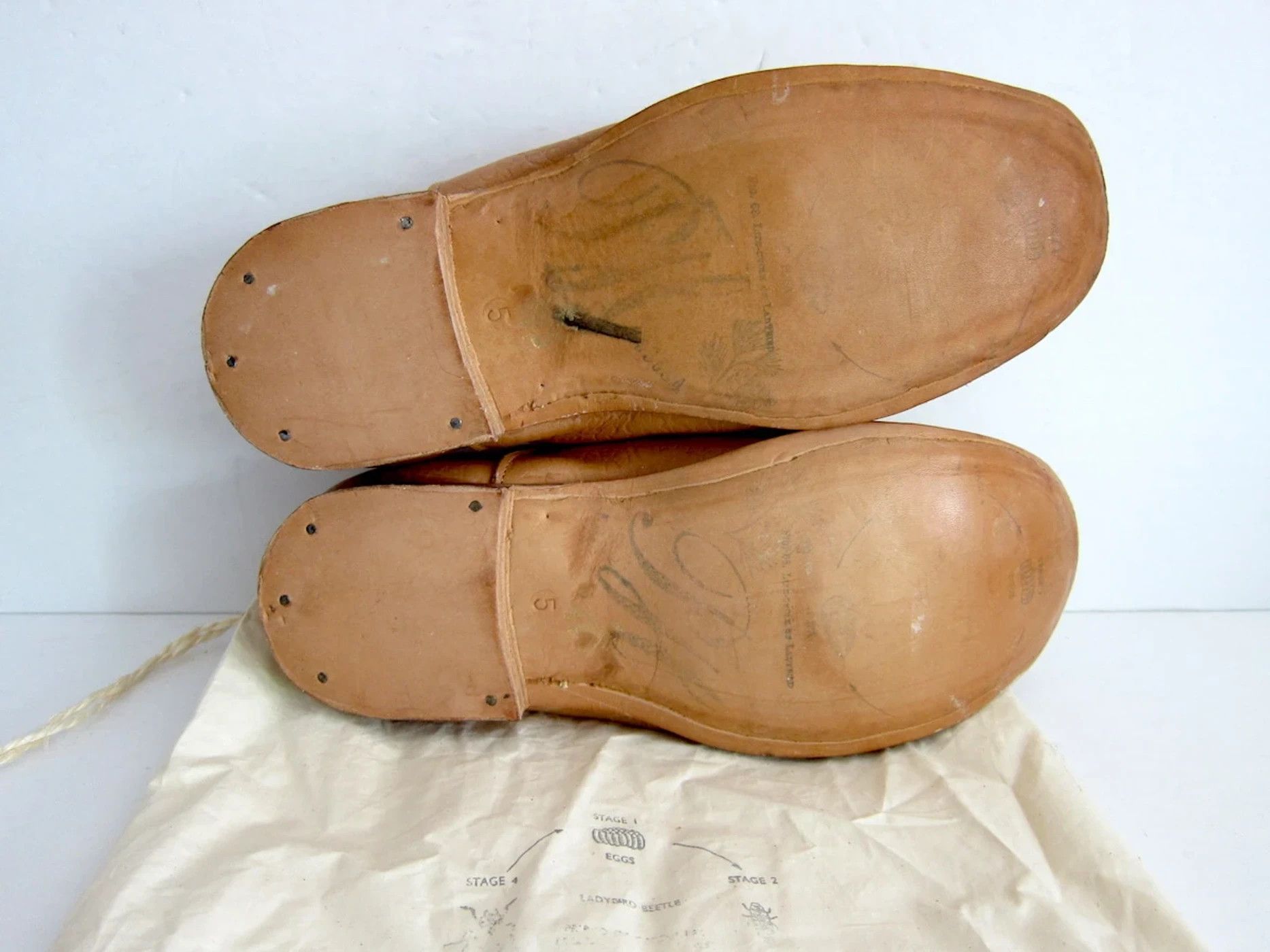 Paul Harnden Shoemakers *NEW* EMBOSSED TAN FLOWER W. OXFORDS 5L Size US 7.5 / IT 37.5 - 7 Thumbnail