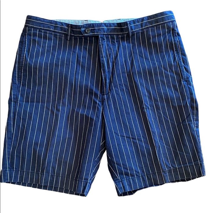 Daniel Cremieux Daniel Cremieux SZ 36 Navy Pinstripe Newport Cotton ...