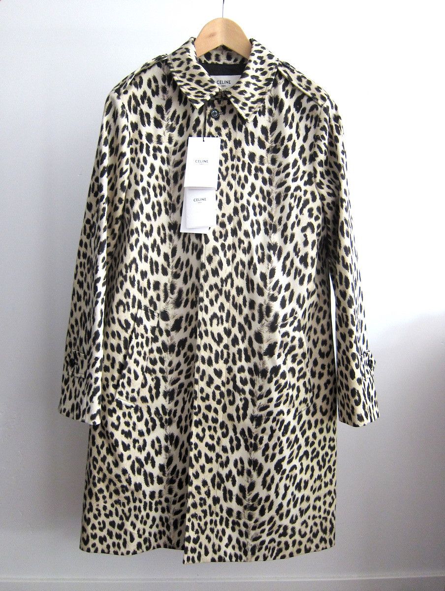 image of Celine NWT Runway Leopard Mac Coat 48 in Leopard Print, Men's (Size Medium)