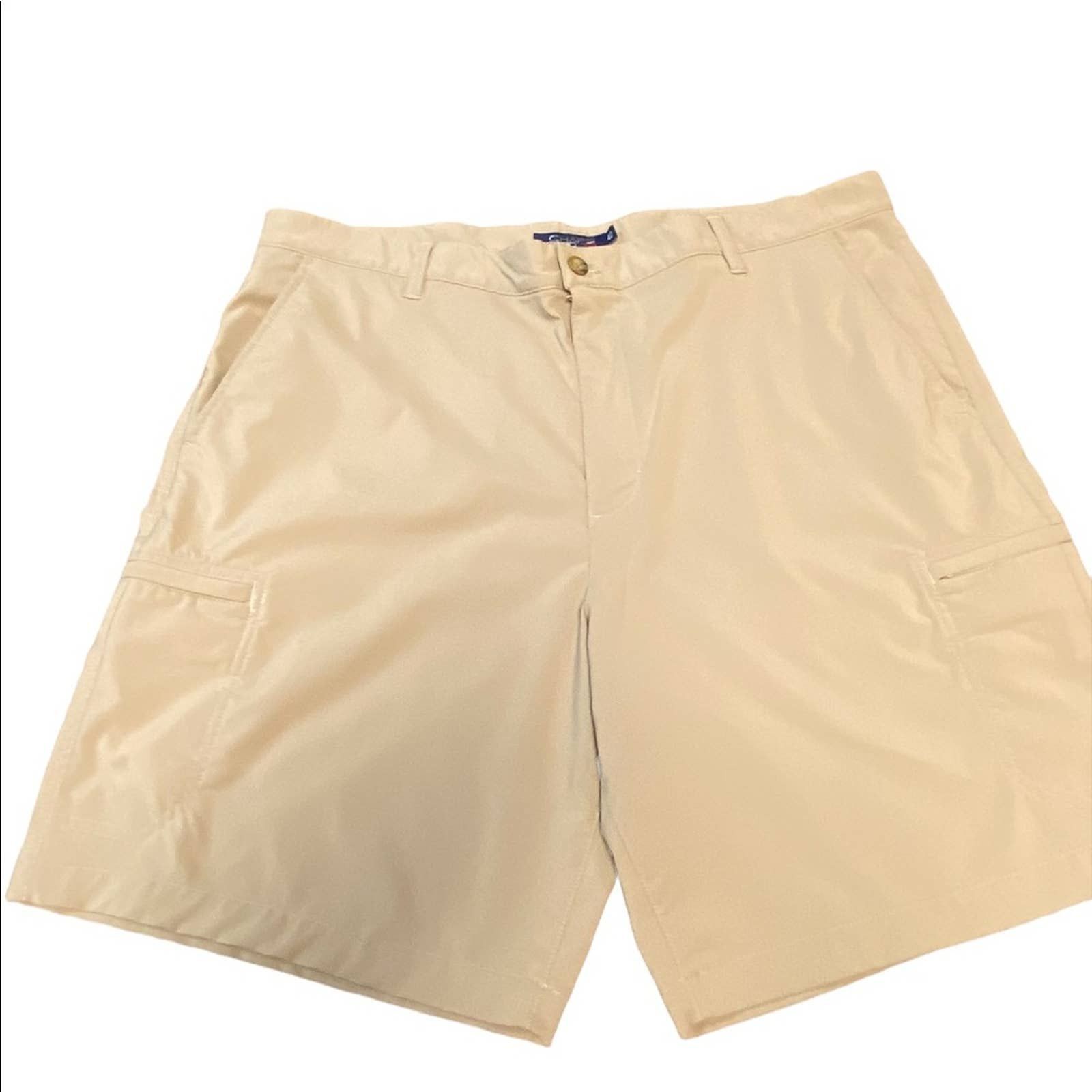 Chaps Chaps Golf 78 Khaki Poly Flat Front Golfing Shorts Size 40 Grailed