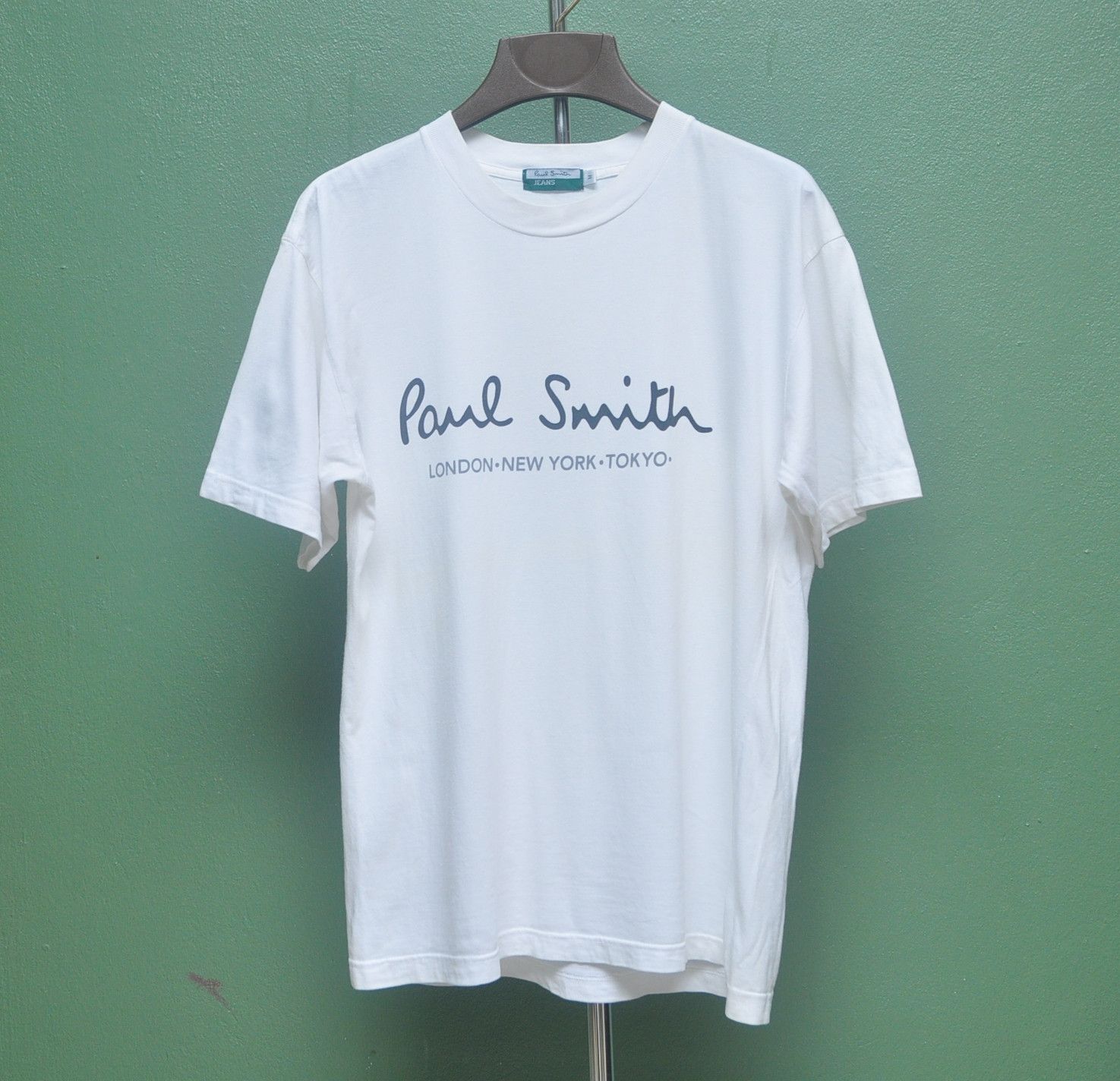 Paul Smith London New York Tokyo White Shirt Full Print