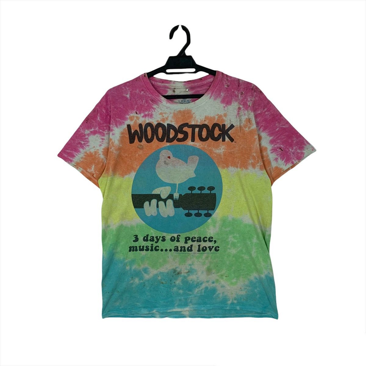 Band Tees × Liquid Blue Woodstock Tie Dye Distress Tshirt Size US M / EU 48-50 / 2 - 1 Thumbnail