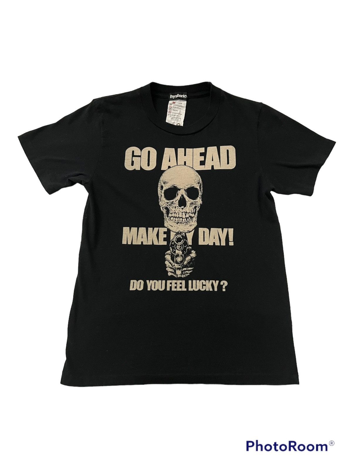 Hysteric Glamour hysteric glamour “go ahead do you feel lucky skull t shirt  | Grailed