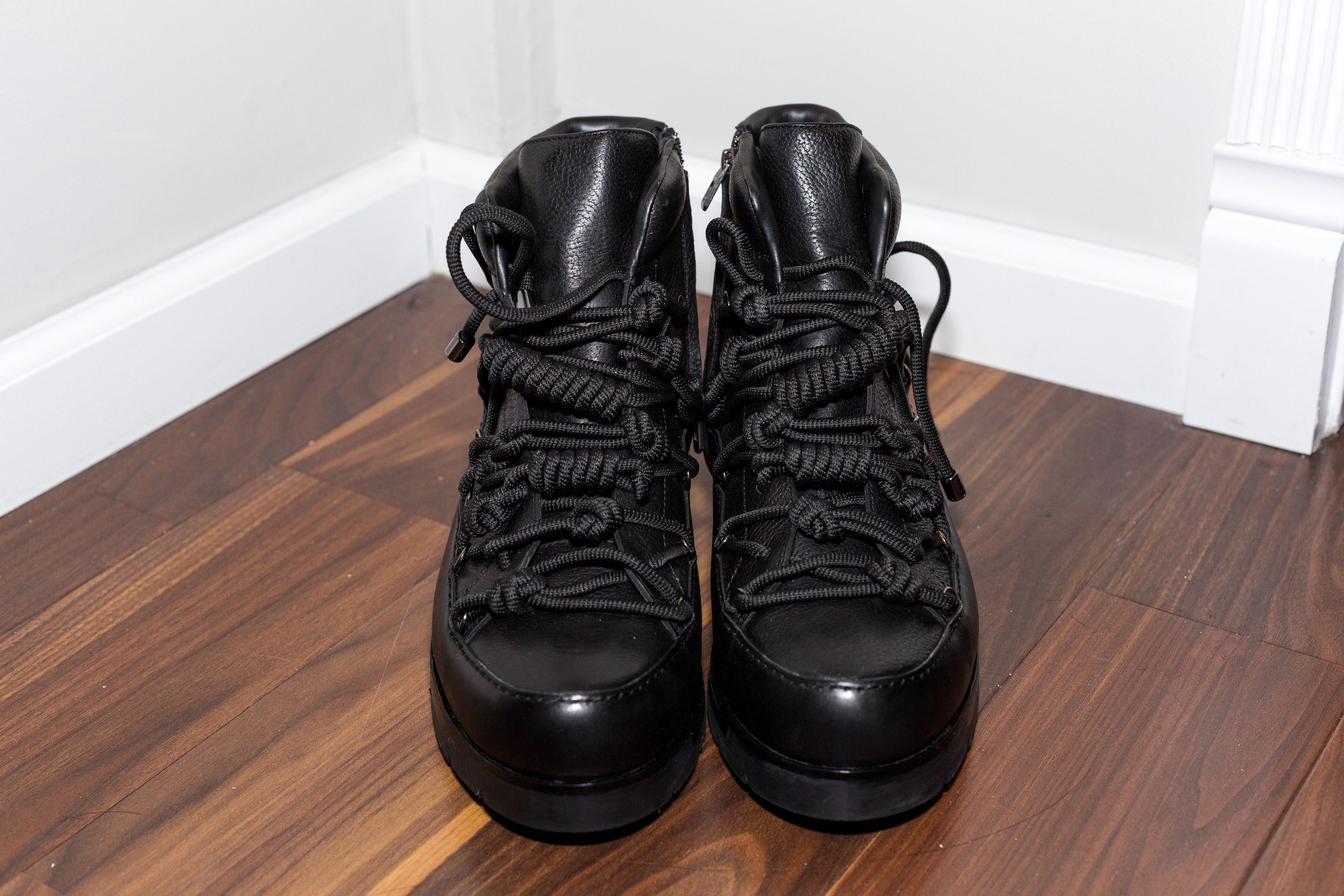 3.1 Phillip Lim Summit Knot Rope Leather Boots Hiking Boots Zip Knotted High Top Grailed