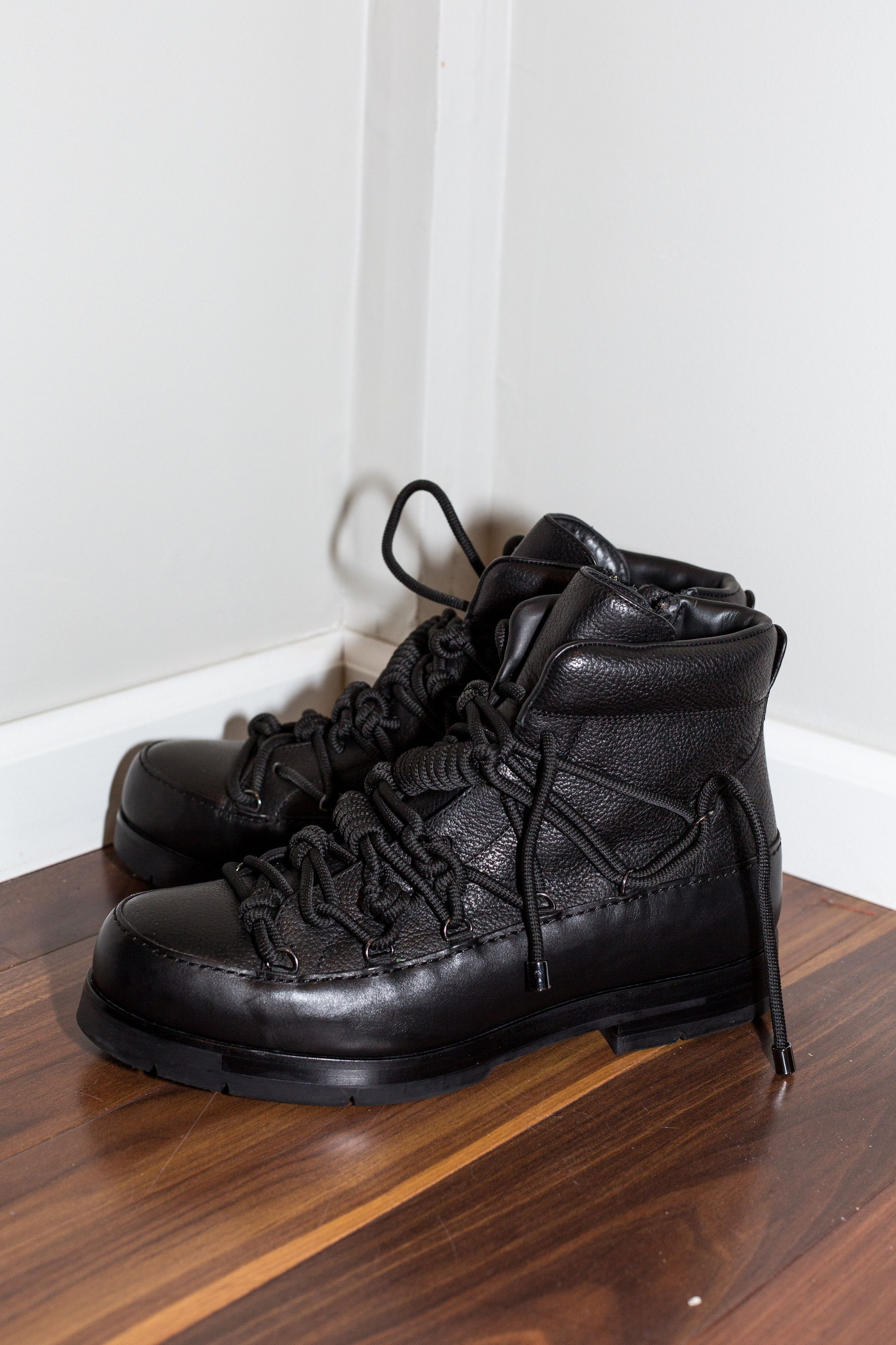 3.1 Phillip Lim Summit Knot Rope Leather Boots Hiking Boots Zip Knotted High Top Grailed