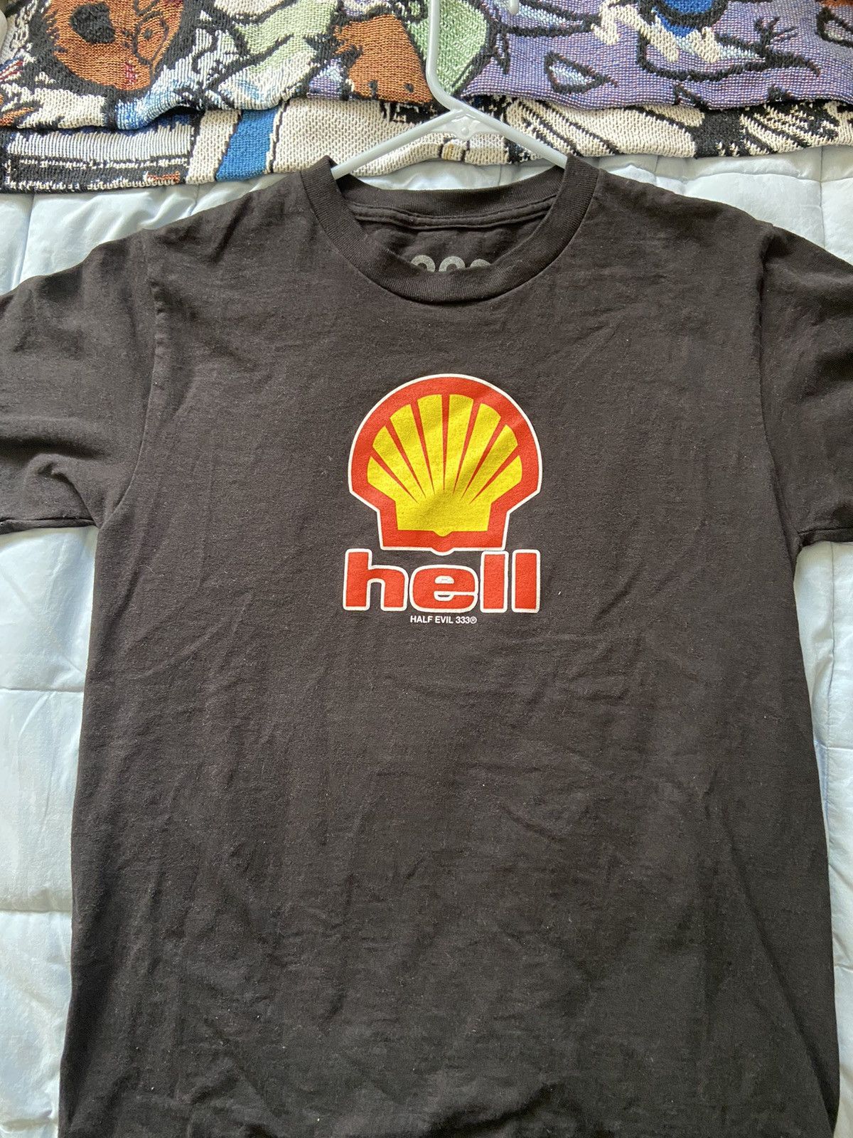 Half Evil Half evil hell (shell) shirt | Grailed