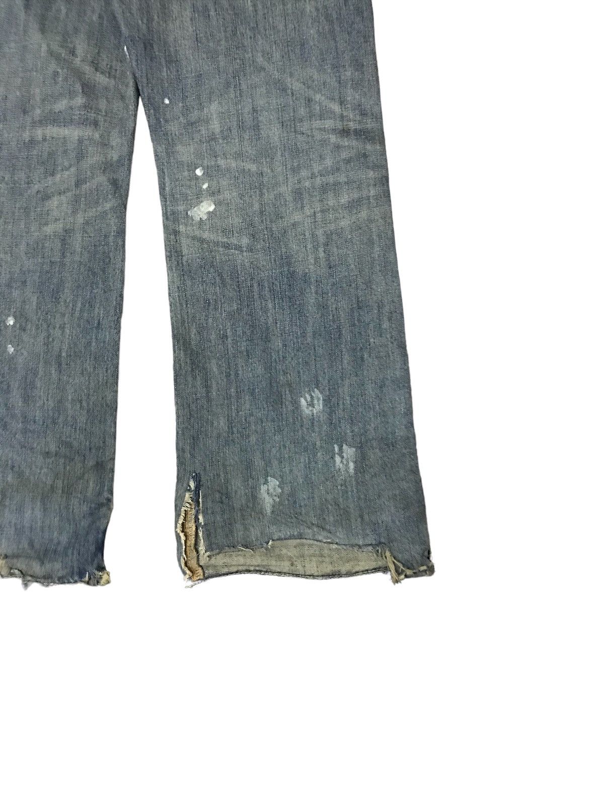 Le Grande Bleu (L.G.B.) Abercrombie Fitch RN75654 Ripped Distressed Thrash Splater Size US 32 / EU 48 - 8 Thumbnail