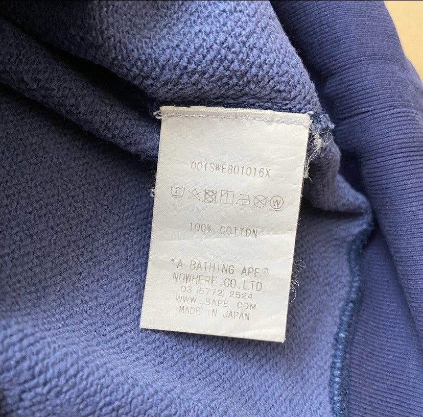 Bape Bape blue camo wash crewneck sweatshirt stk carti yvl Size US L / EU 52-54 / 3 - 3 Thumbnail
