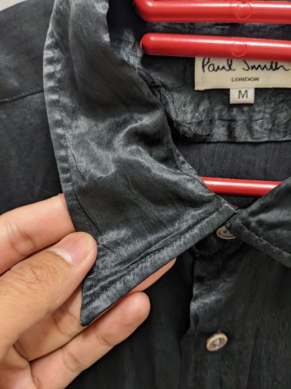 90s ARCHIVE PAUL SMITH RUNAWAY BLACK BUTTON UP SHIRT
