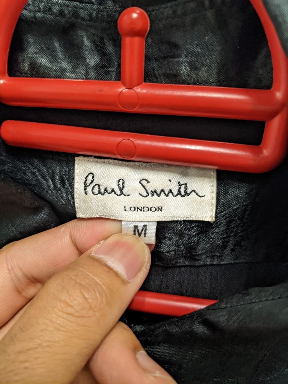 90s ARCHIVE PAUL SMITH RUNAWAY BLACK BUTTON UP SHIRT