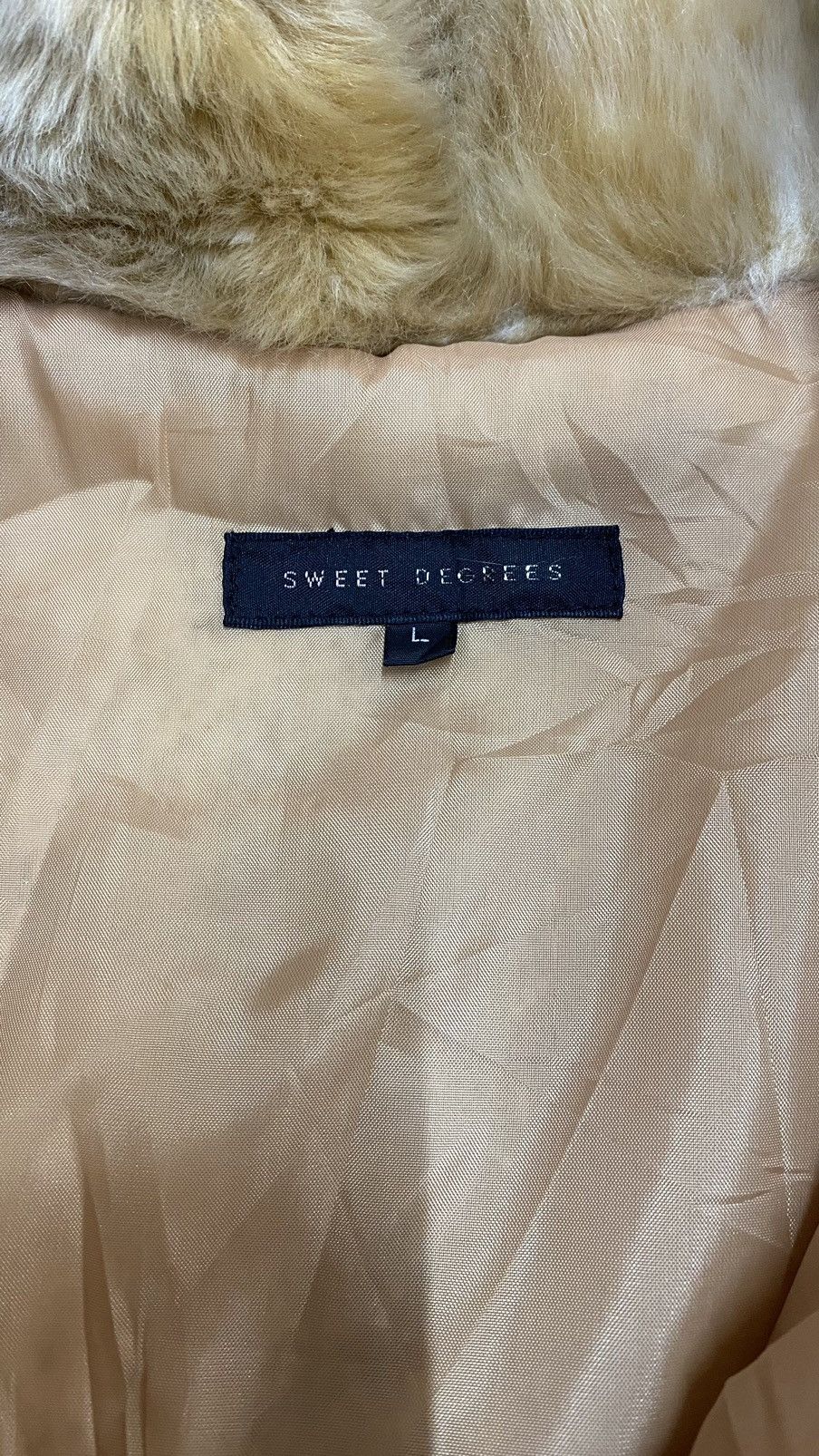 Japanese Brand Sweet Degrees Faux Fur Bomber Jacket Size L / US 10 / IT 46 - 7 Thumbnail