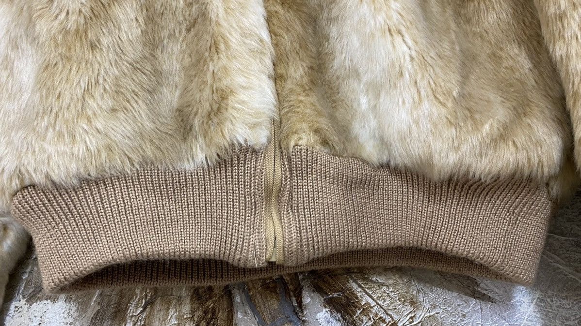 Japanese Brand Sweet Degrees Faux Fur Bomber Jacket Size L / US 10 / IT 46 - 5 Thumbnail