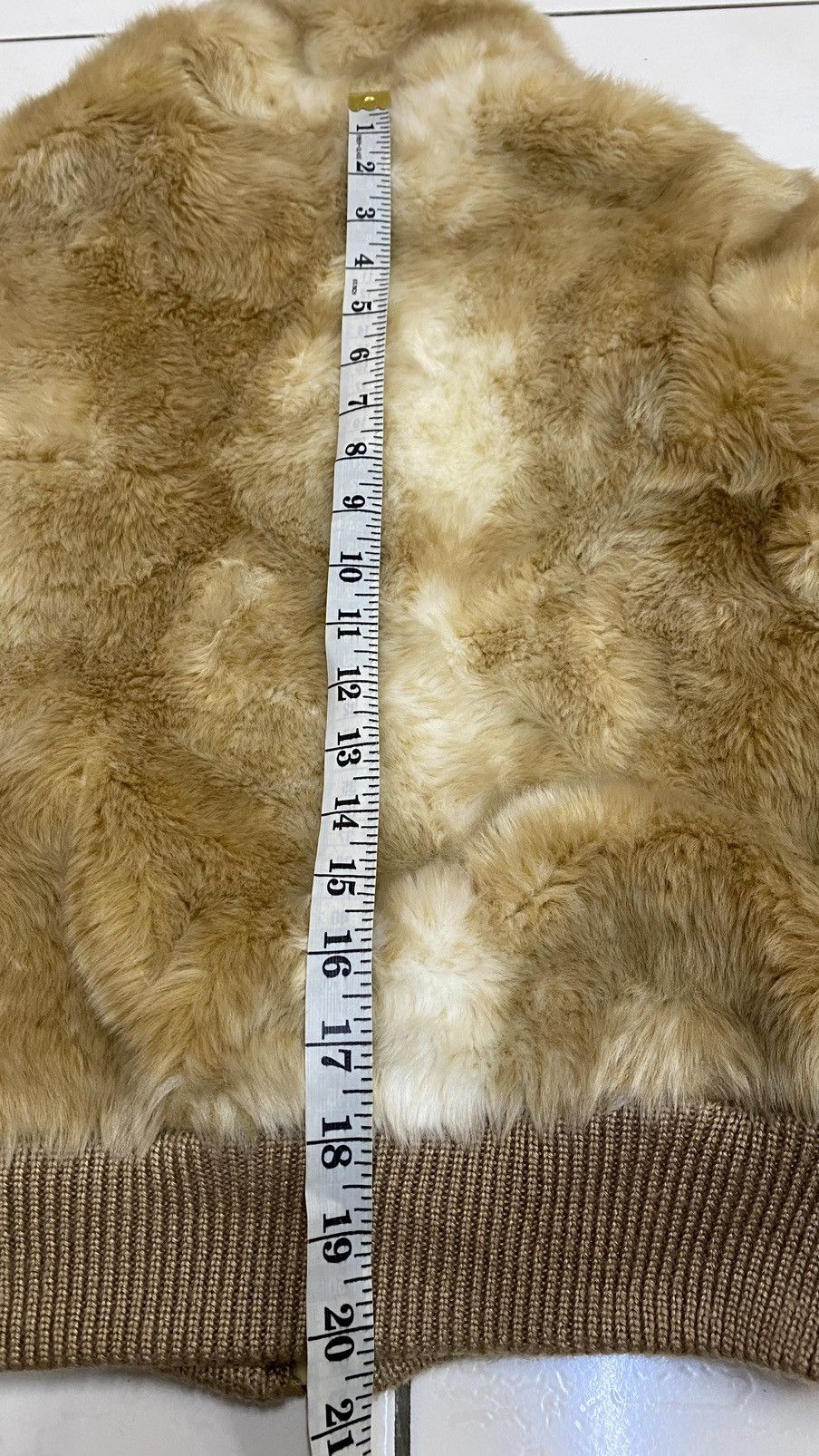Japanese Brand Sweet Degrees Faux Fur Bomber Jacket Size L / US 10 / IT 46 - 12 Thumbnail