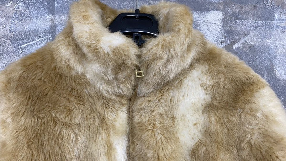 Japanese Brand Sweet Degrees Faux Fur Bomber Jacket Size L / US 10 / IT 46 - 2 Thumbnail