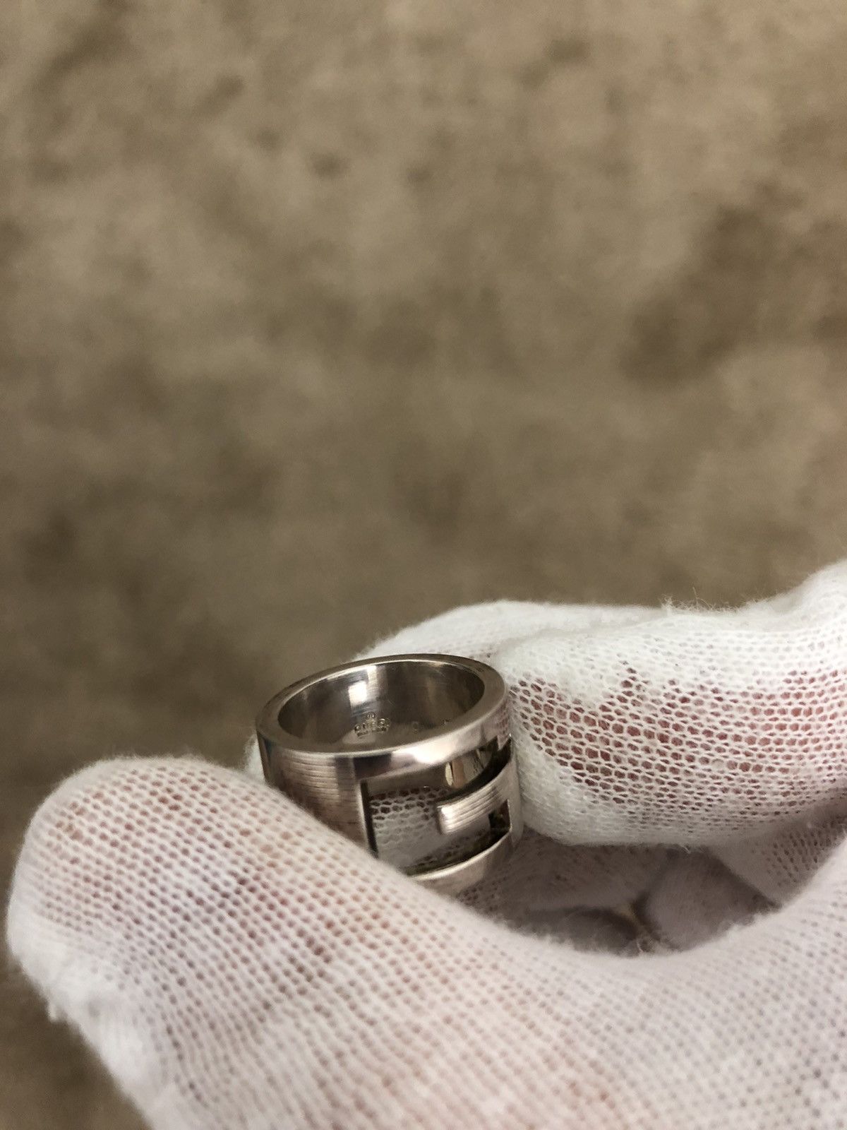 Gucci Gucci .925 silver G ring size IT 9 Size ONE SIZE - 6 Thumbnail