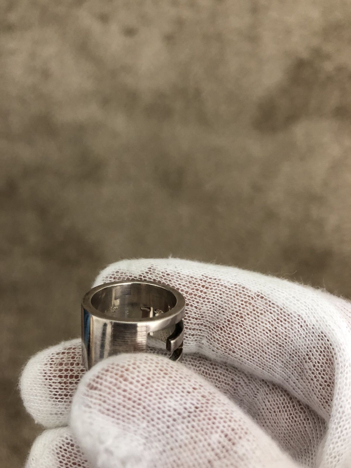 Gucci Gucci .925 silver G ring size IT 9 Size ONE SIZE - 7 Thumbnail