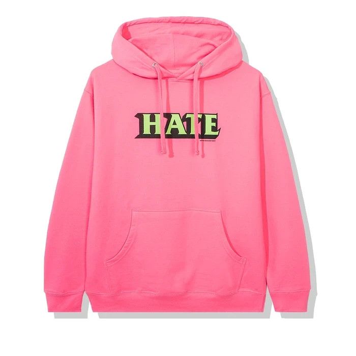 Anti social social club Samsies pink hoodie