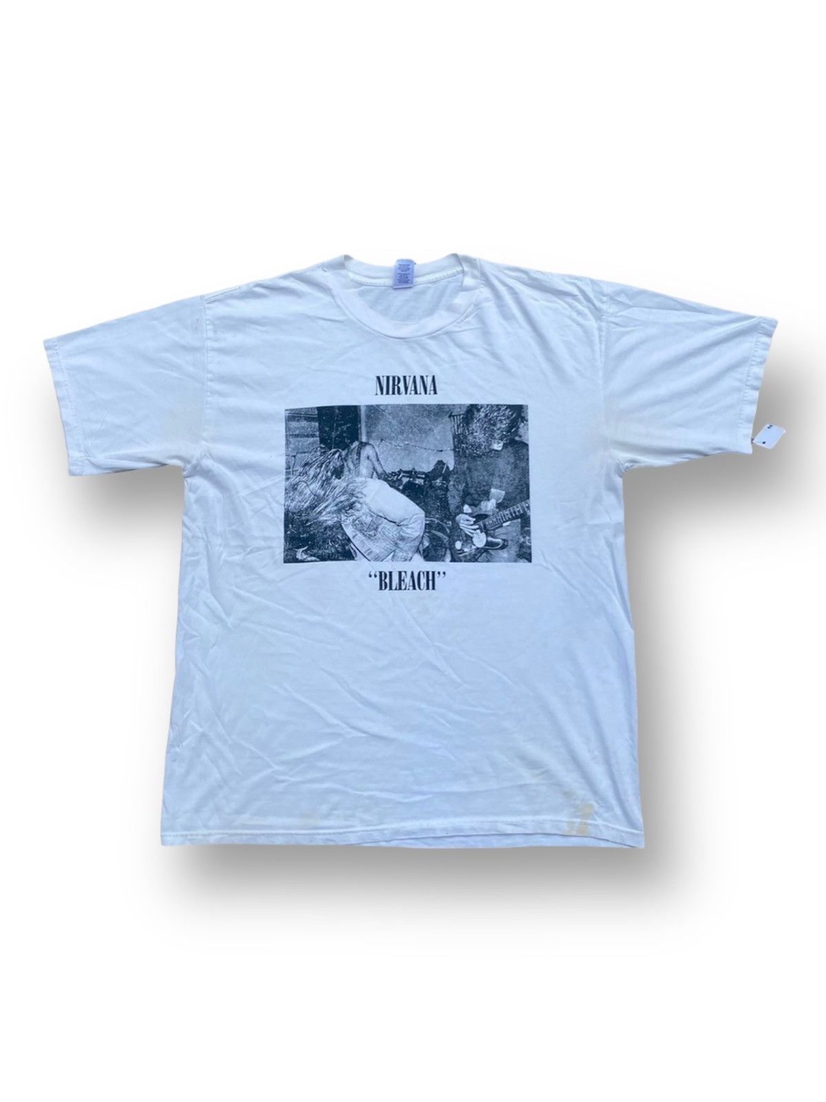 Band Tees Vintage Y2K Nirvana “Bleach” Band Shirt 2000s. #KD Size US XL / EU 56 / 4 - 1 Thumbnail