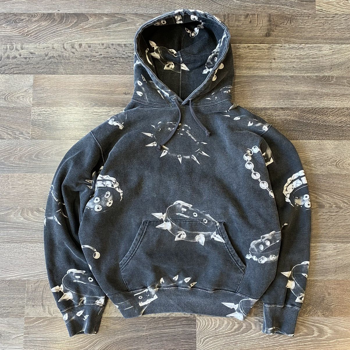 Supreme collar hoodie clearance