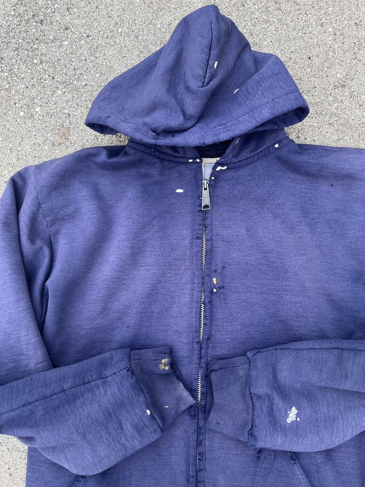Carhartt Vintage Carhartt Hoodie Thrashed Sun Fade Distressed Zip Up Size US L / EU 52-54 / 3 - 7 Thumbnail