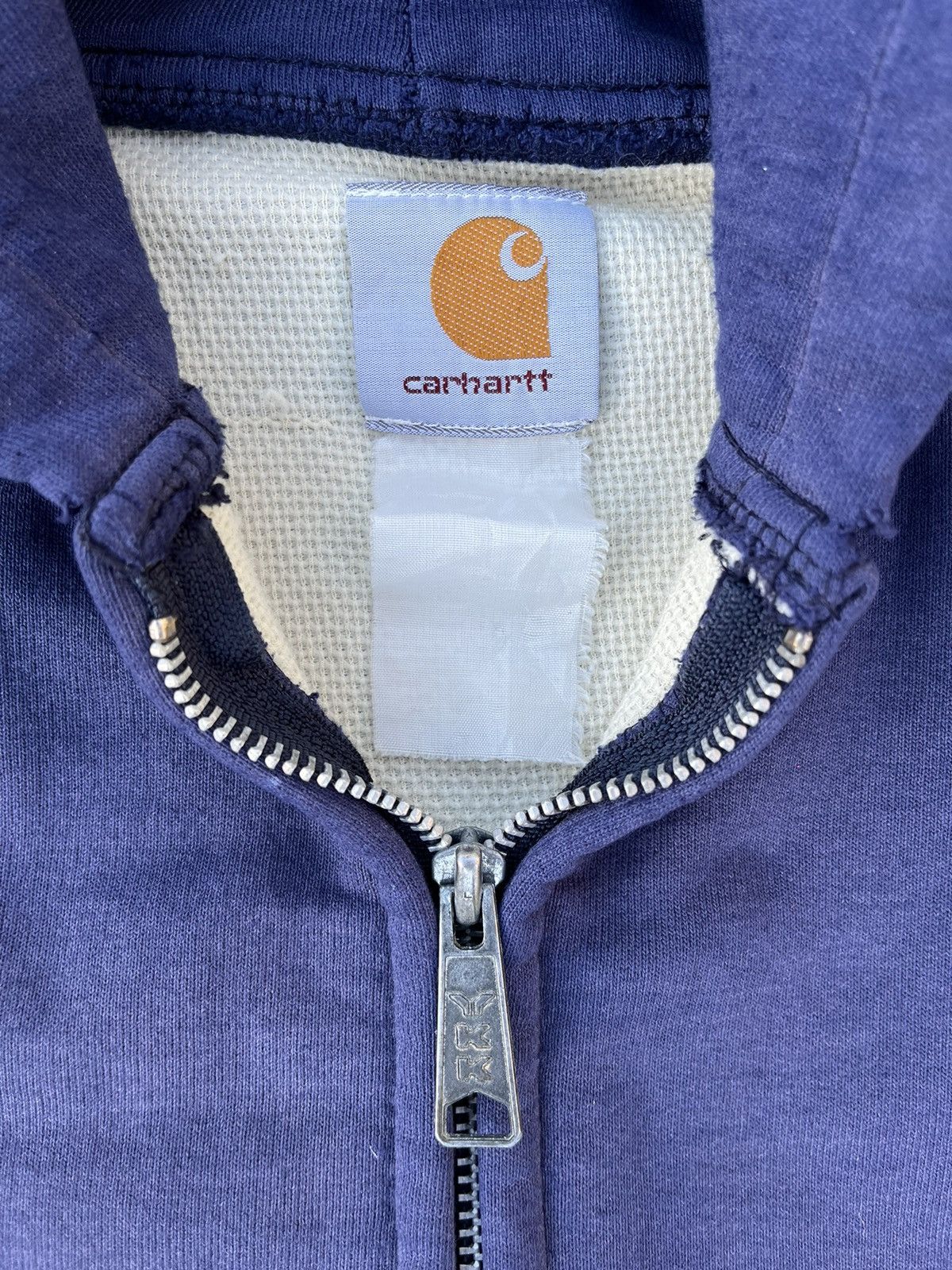 Carhartt Vintage Carhartt Hoodie Thrashed Sun Fade Distressed Zip Up Size US L / EU 52-54 / 3 - 11 Thumbnail