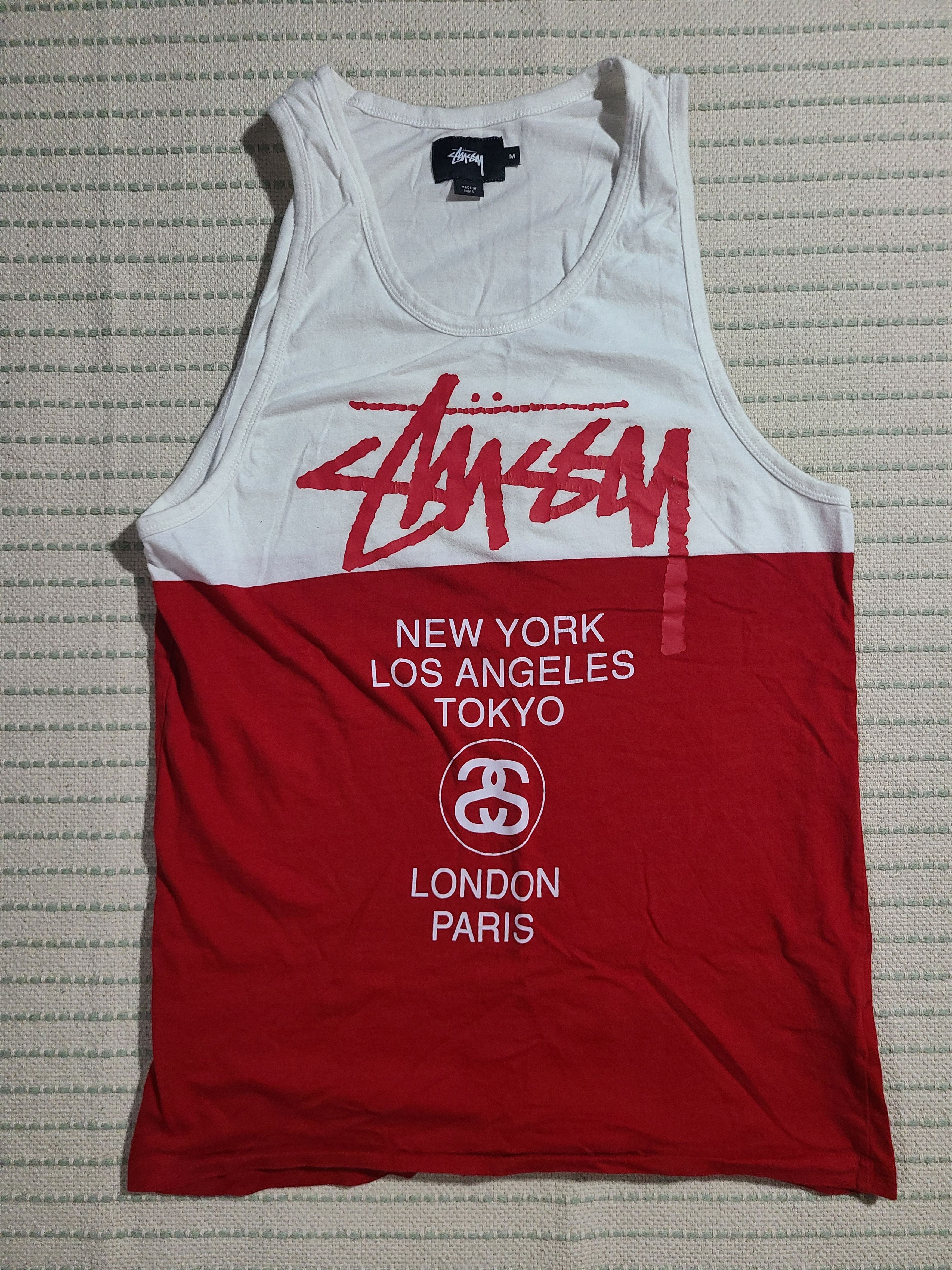 Stussy O'Dyed Mesh Tank Black