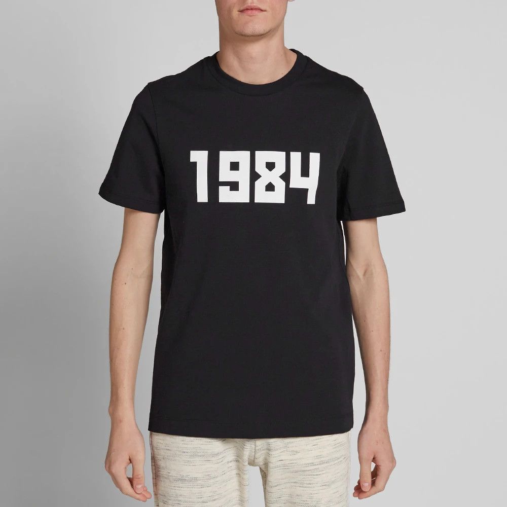 Gosha Rubchinskiy Gosha Rubchinskiy 1984 Logo T-shirt Tee BLACK TEXT Size US M / EU 48-50 / 2 - 6 Thumbnail