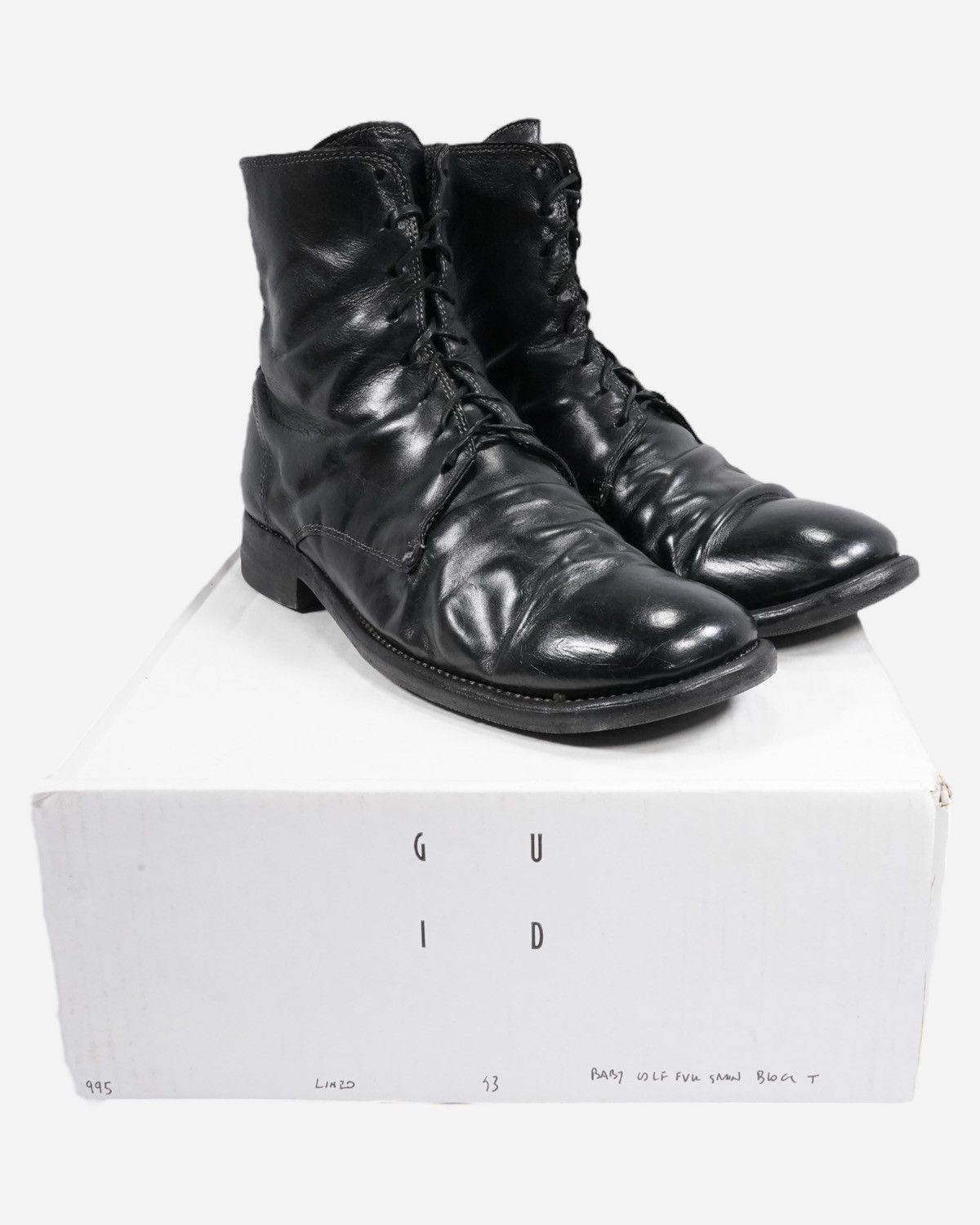 guidi lace up boots