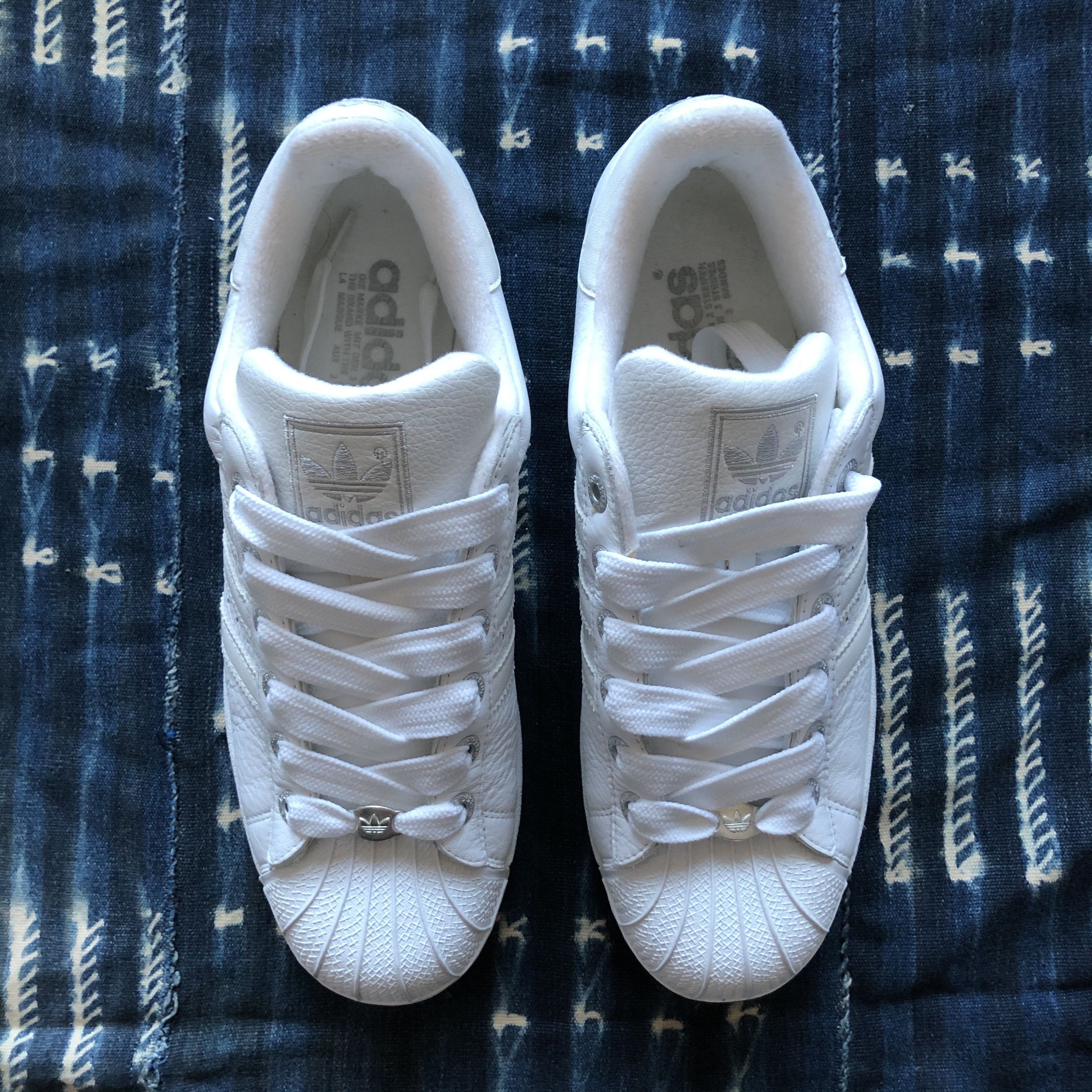image of Adidas Superstar2 Metal Us10 Shoes in White, Men's