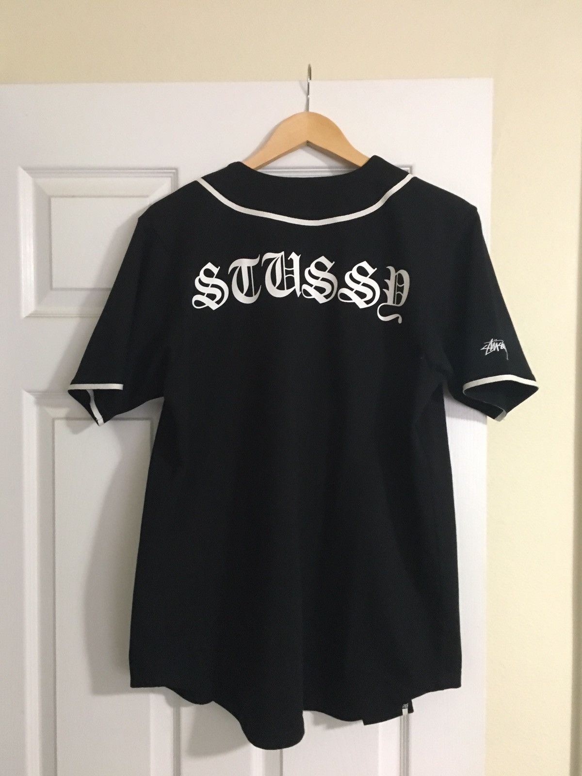 Stussy 2014 Olde English Stussy Black Baseball Jersey Grailed