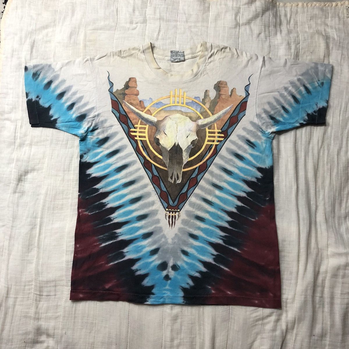 Liquid Blue × Vintage Vintage 1992 Liquid Blue Tie Dye T Shirt Size US L / EU 52-54 / 3 - 2 Thumbnail