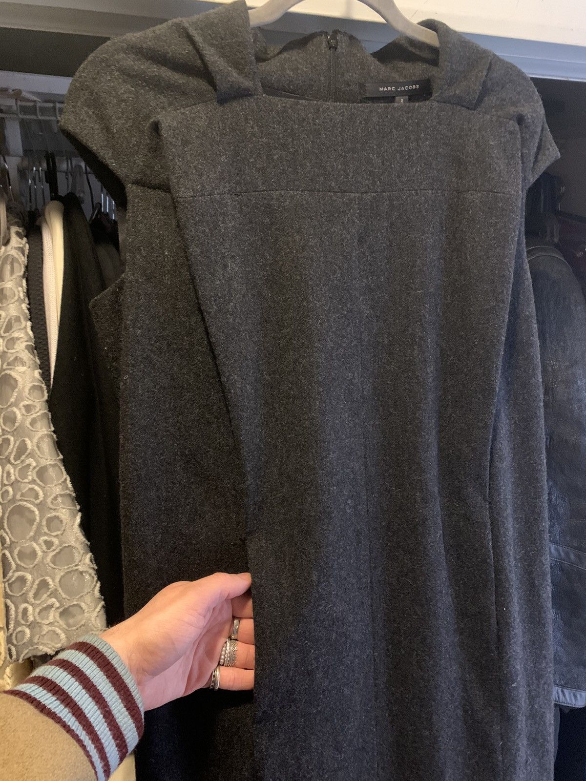 Marc Jacobs Fall 2006 darted wool dress Size XS / US 0-2 / IT 36-38 - 7 Thumbnail