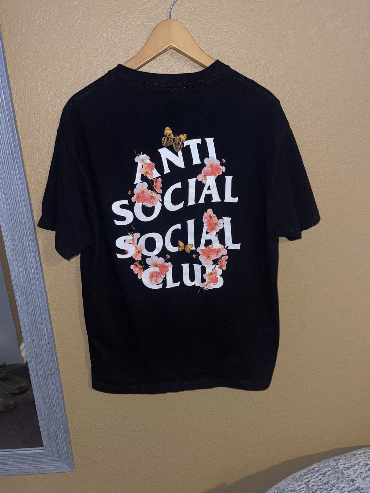 Anti social social club flower t shirt