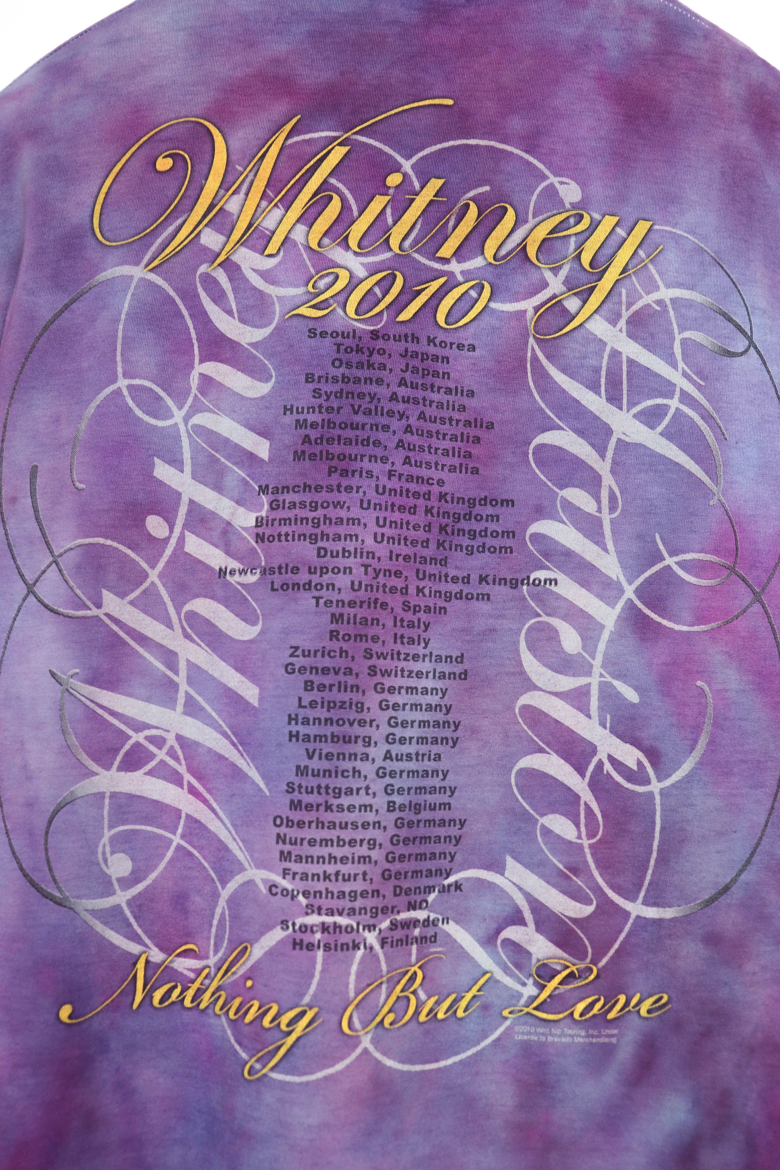 Band Tees 00s Vintage Whitney Houston ©2010 Repainted Purple Tour Tee Size US M / EU 48-50 / 2 - 5 Thumbnail