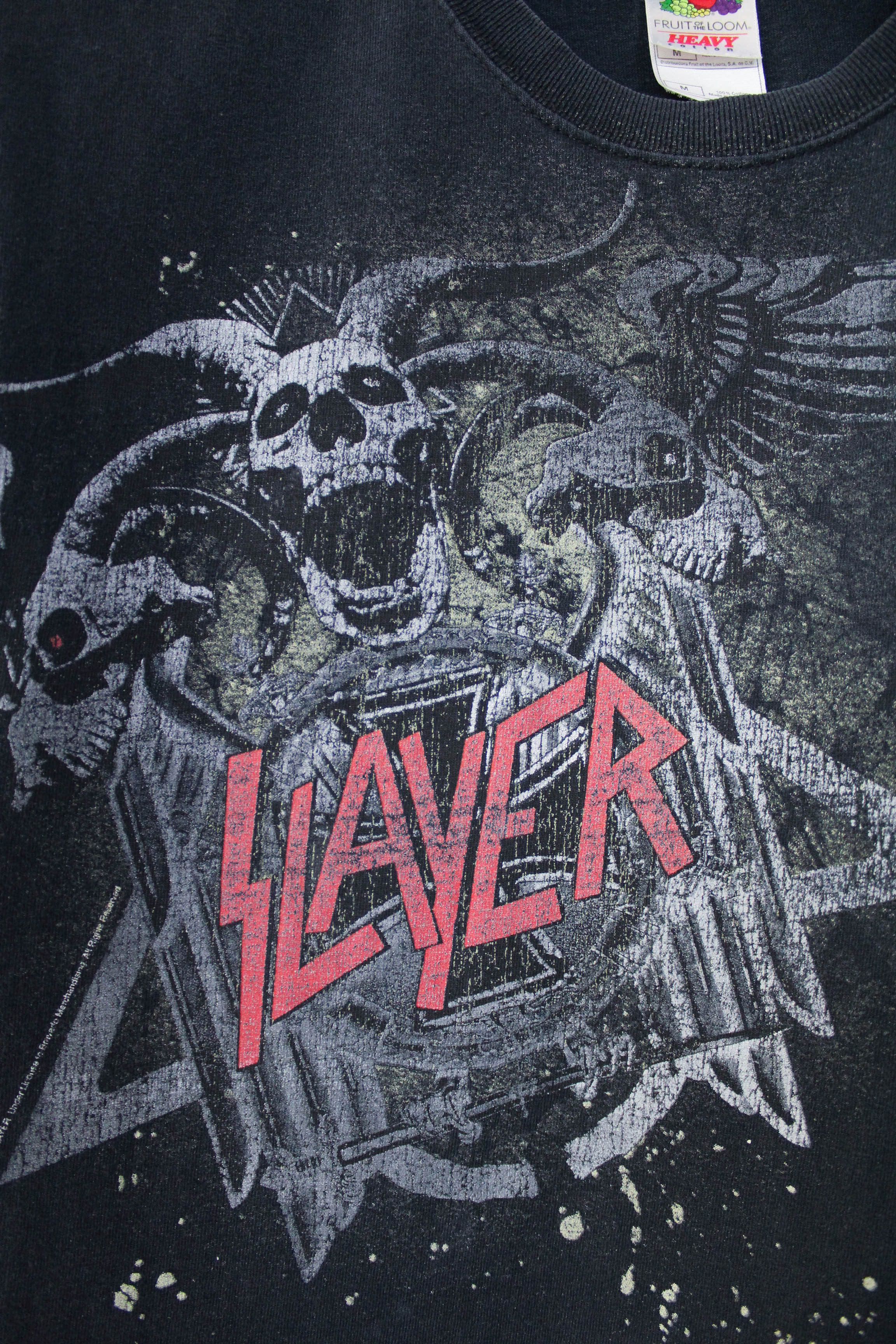 Band Tees Slayer ©2007 License Rare Vintage Merch Rock T-shirt Tee Size US S / EU 44-46 / 1 - 4 Thumbnail