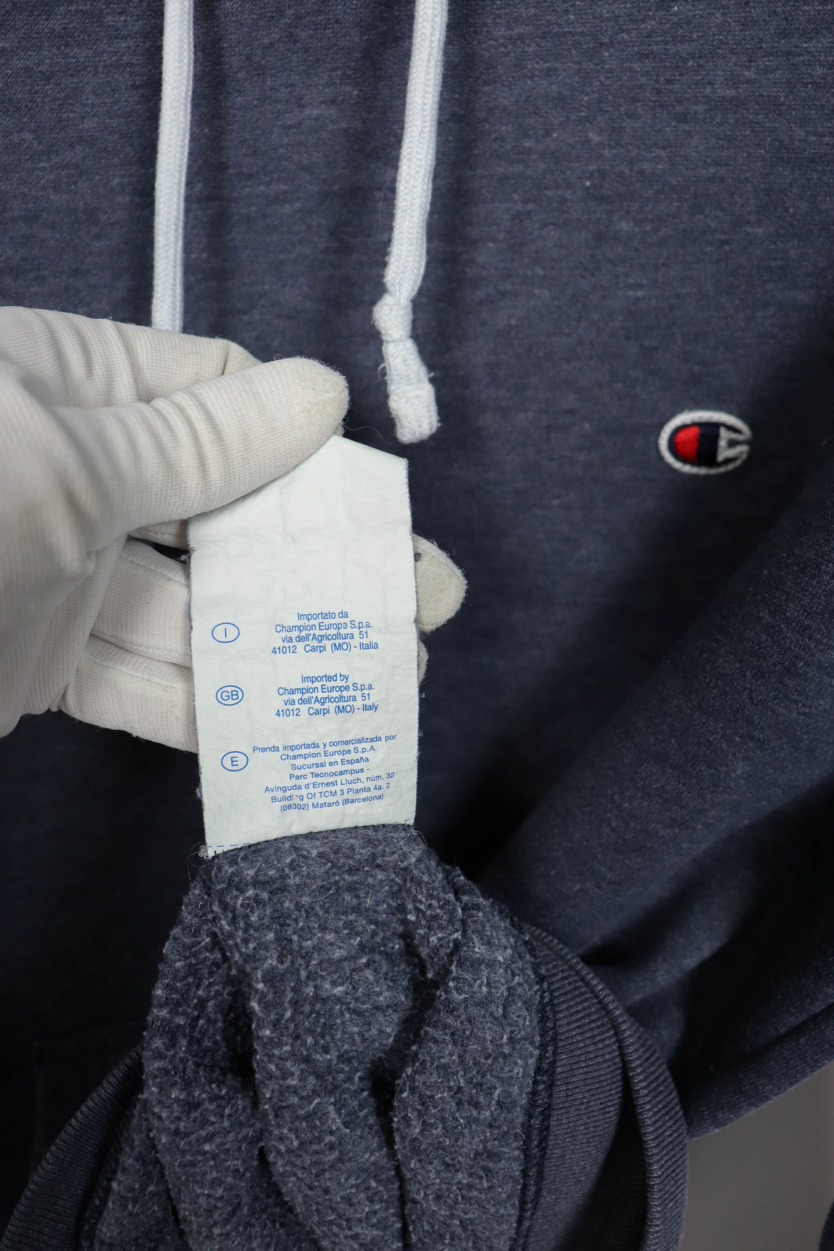 Champion Champion Navy Gray Sunfaded Hoodie Size US L / EU 52-54 / 3 - 11 Thumbnail