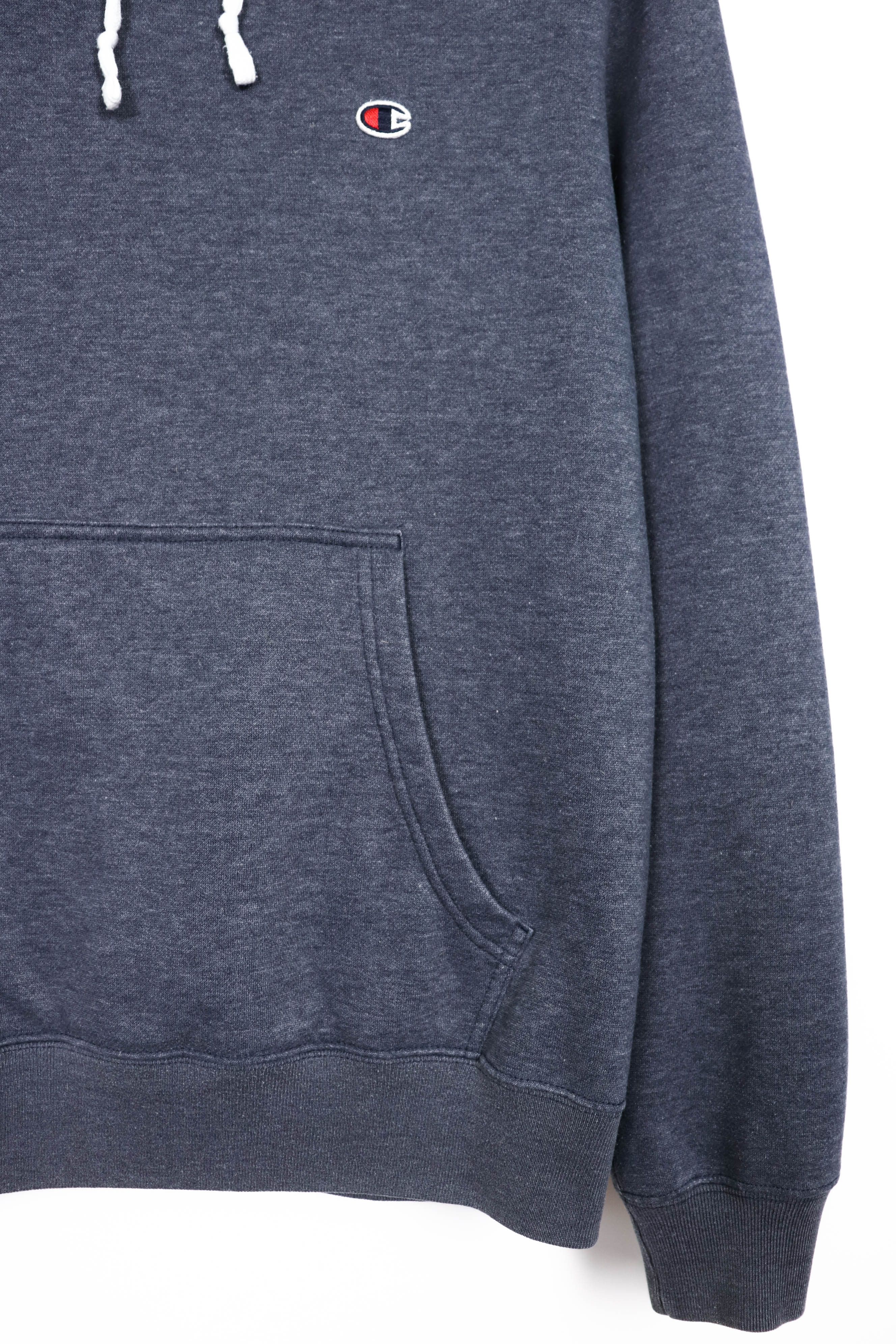 Champion Champion Navy Gray Sunfaded Hoodie Size US L / EU 52-54 / 3 - 5 Thumbnail