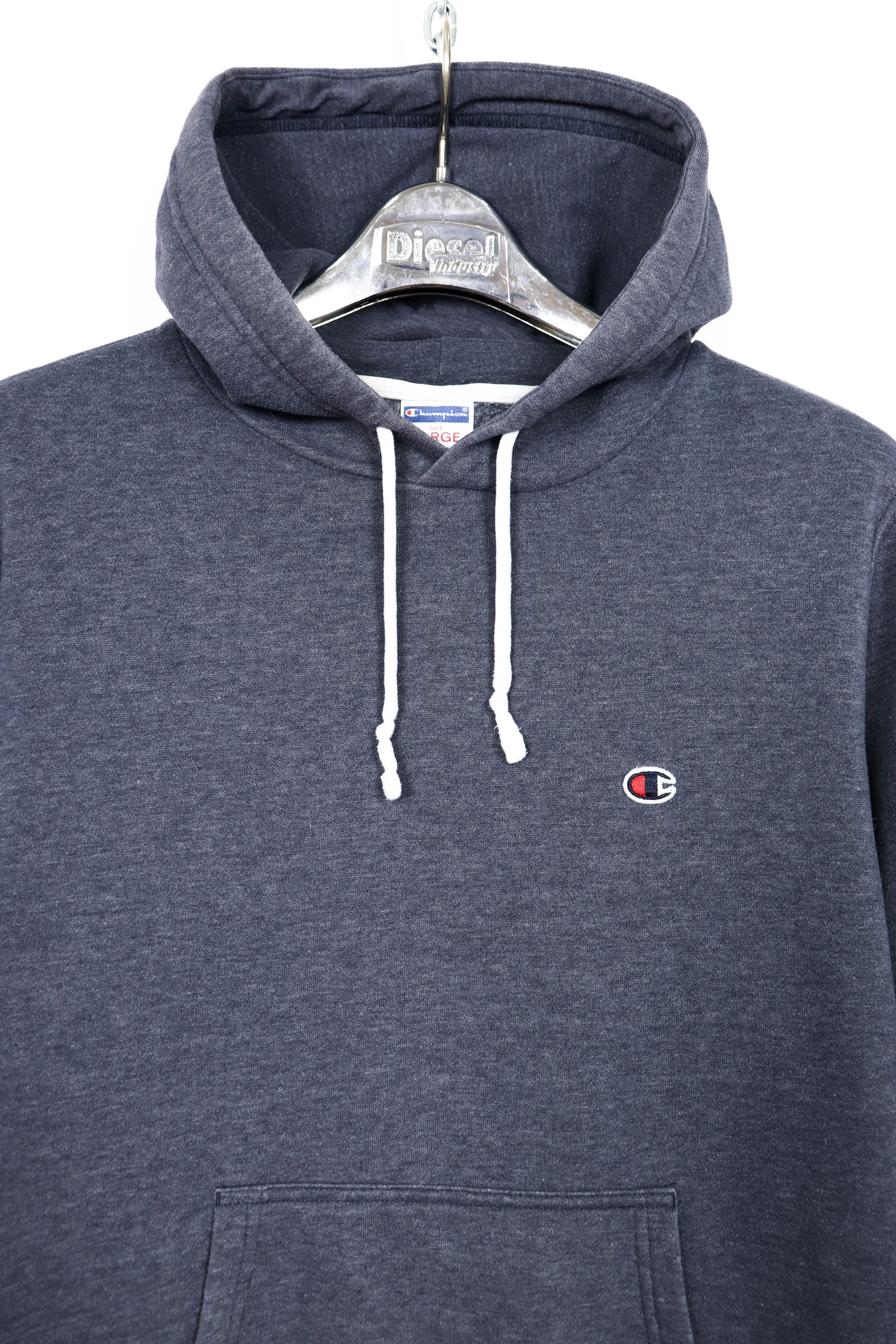 Champion Champion Navy Gray Sunfaded Hoodie Size US L / EU 52-54 / 3 - 3 Thumbnail