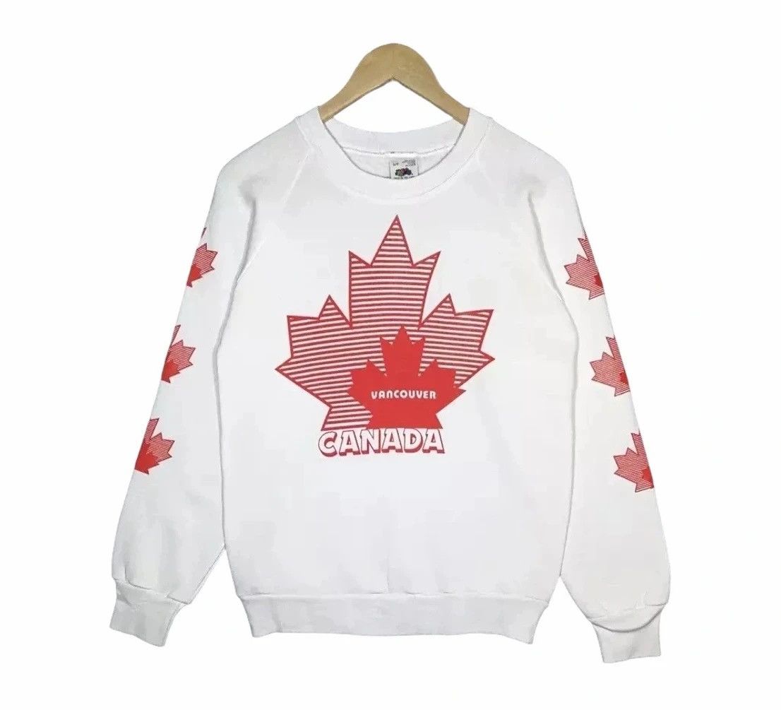 Vintage Vintage Canada Big Print Sweatshirt Size US S / EU 44-46 / 1 - 1 Thumbnail