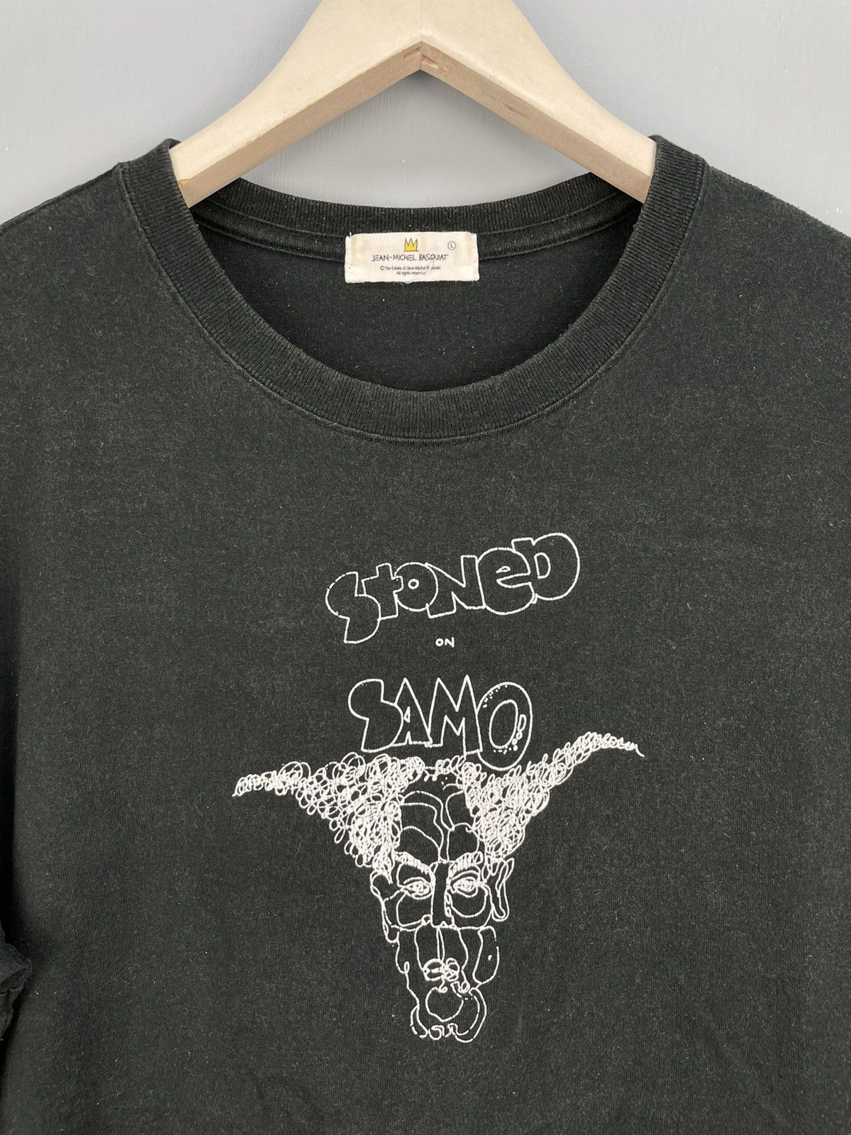 Jean-Michel Basquiat × Uniqlo Jean-Michel Basquat Uniqlo Stoned on Samo t shirt Size US L / EU 52-54 / 3 - 3 Thumbnail