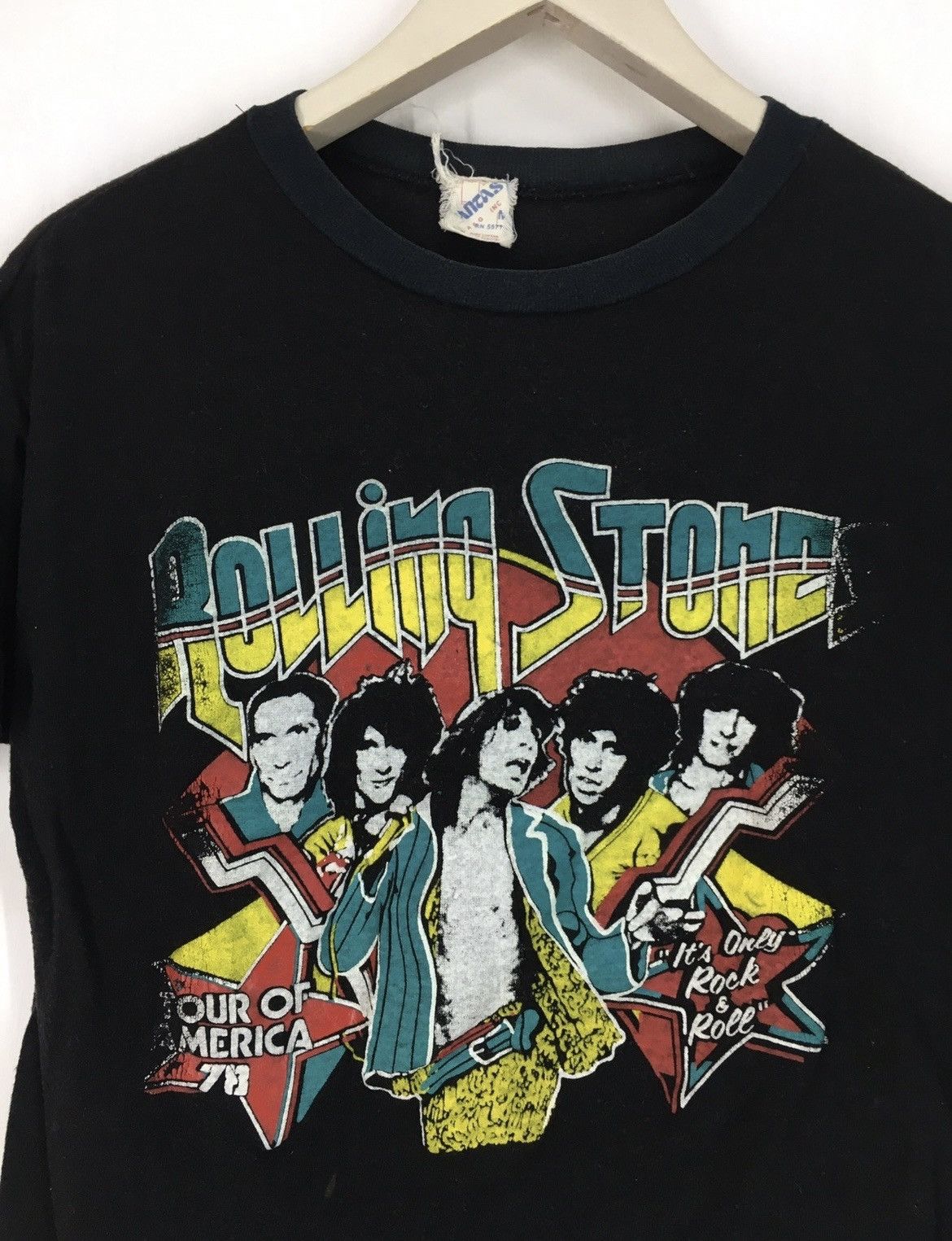 The Rolling Stones Vintage 70s Rolling Stones tour of America 78 bootleg tee Size US M / EU 48-50 / 2 - 3 Thumbnail