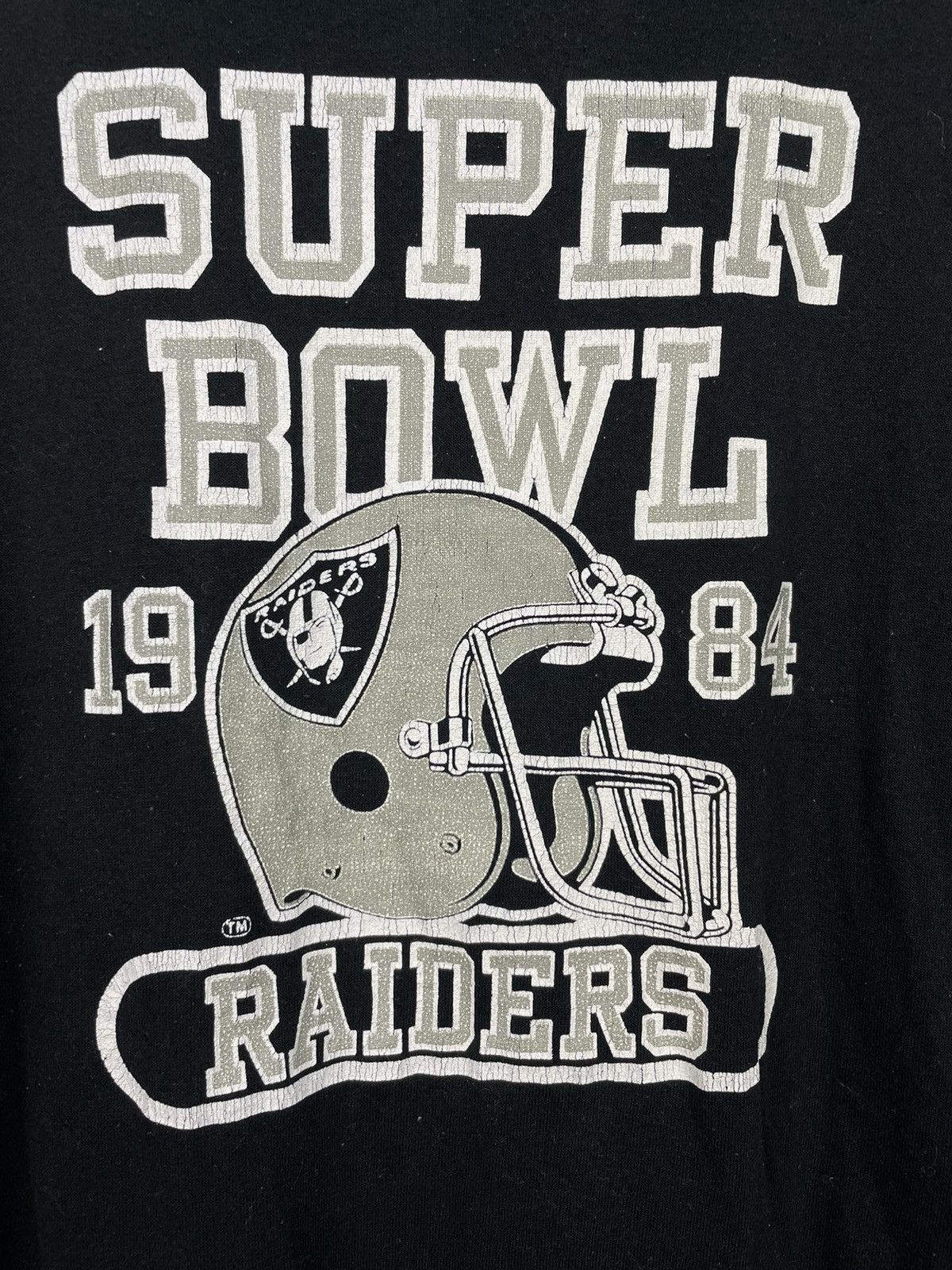 NFL Vintage 80s Super Bowl Raiders NFL t shirt Size US L / EU 52-54 / 3 - 4 Thumbnail